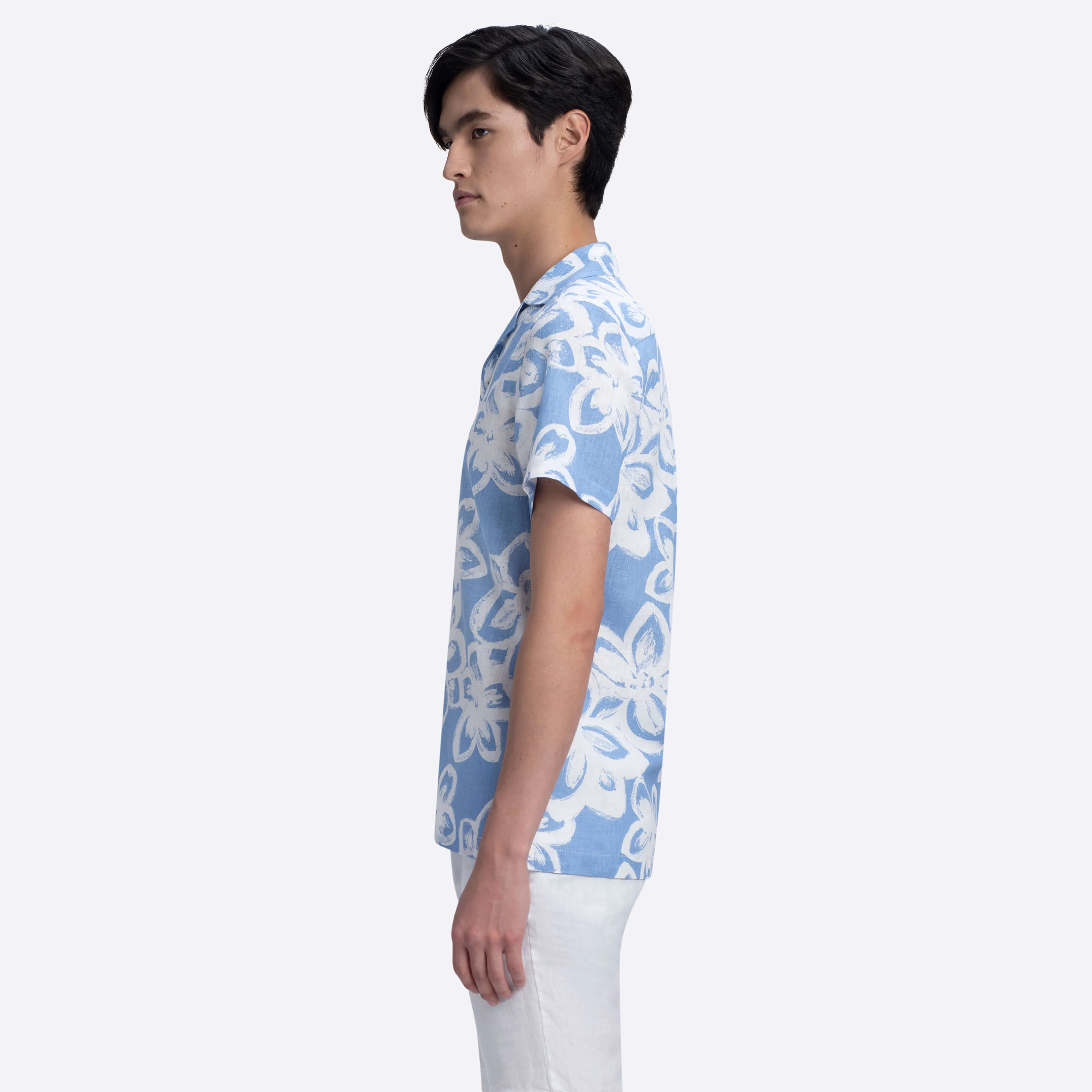 Jackson Abstract Print Camp Shirt sold by Bugatchi product image thumbnail 3