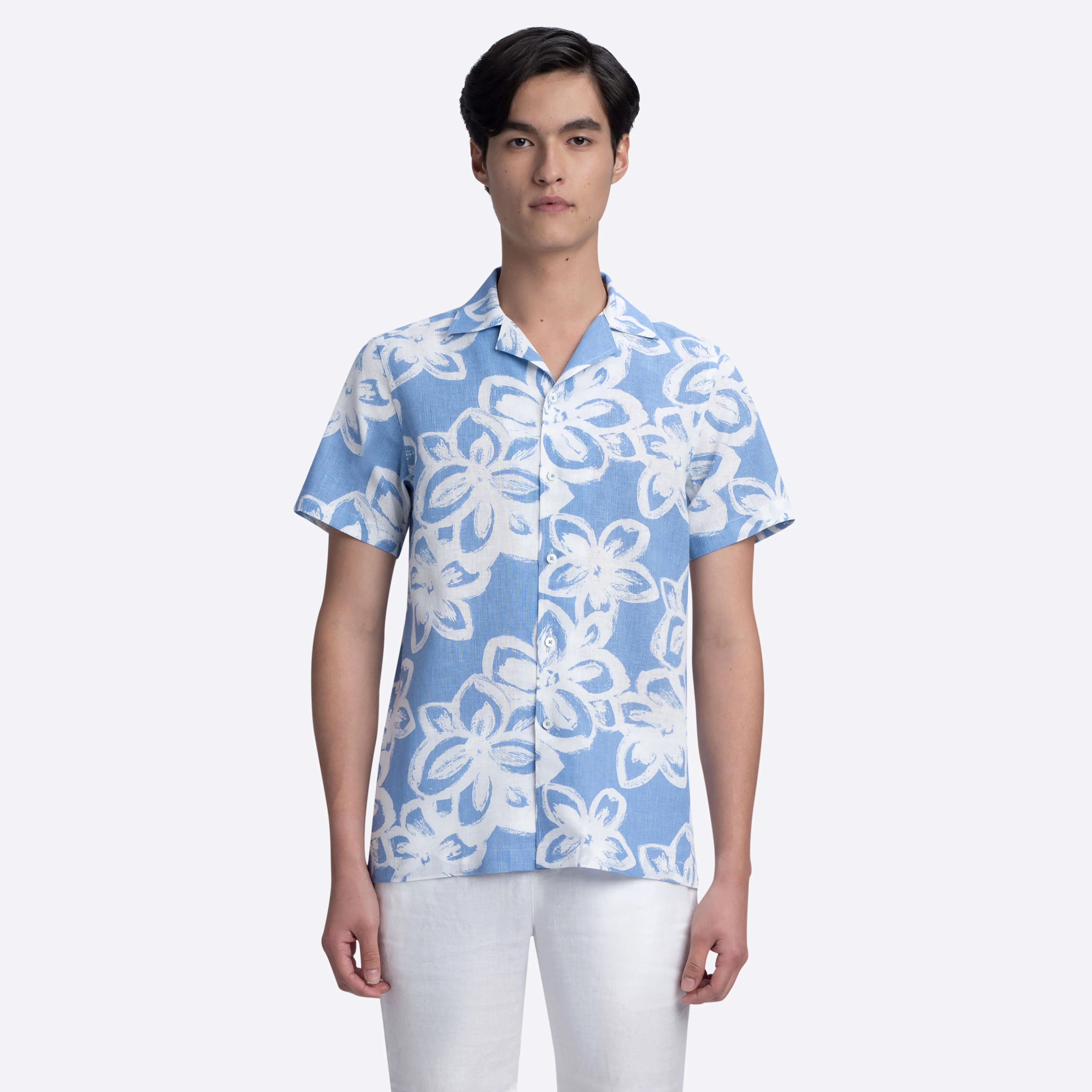 Jackson Abstract Print Camp Shirt sold by Bugatchi product image thumbnail 2