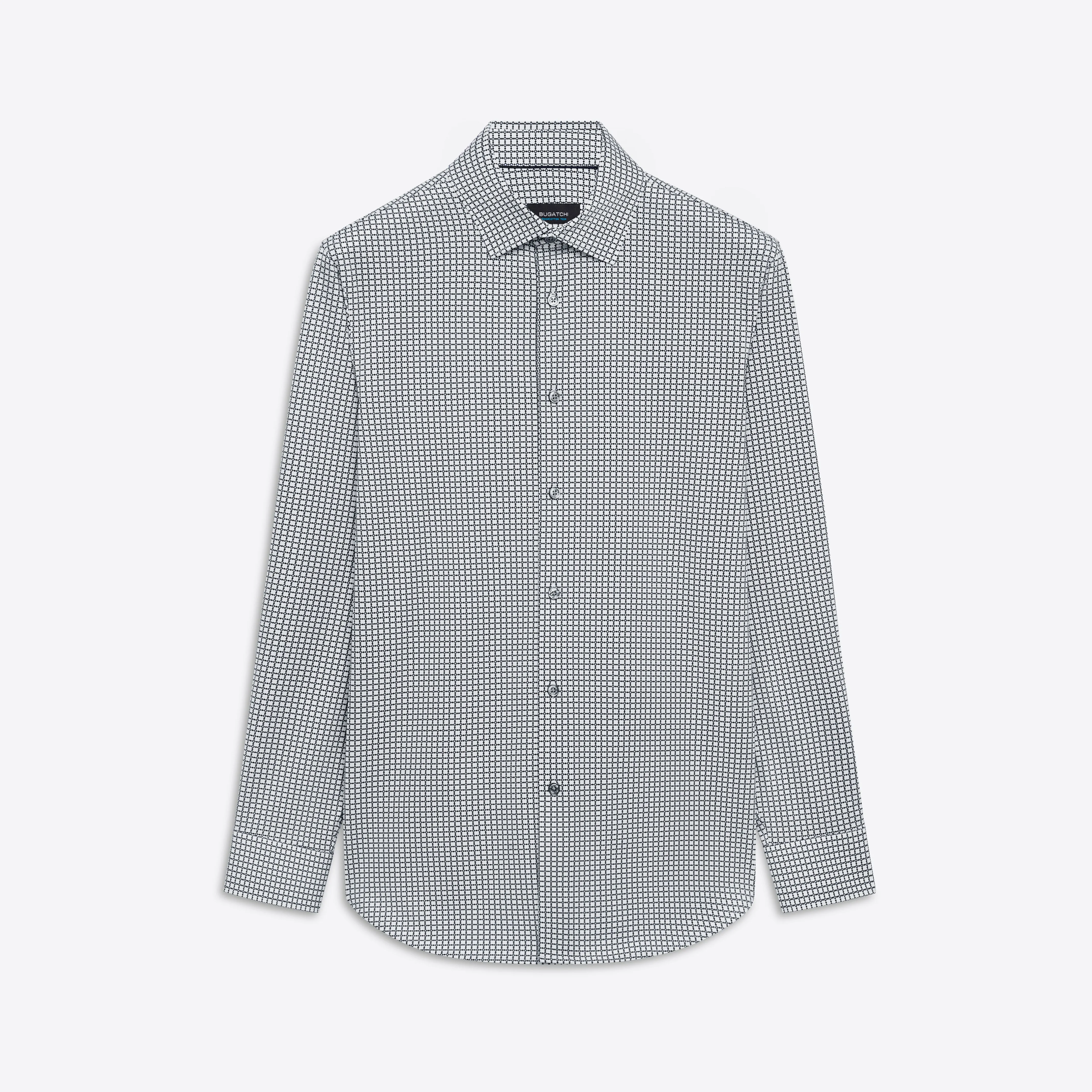 JAMES Geometric Print OoohCotton Shirt sold by Bugatchi