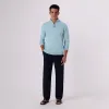 Solid Cotton Cashmere Quarter Zip Sweater sold by Bugatchi