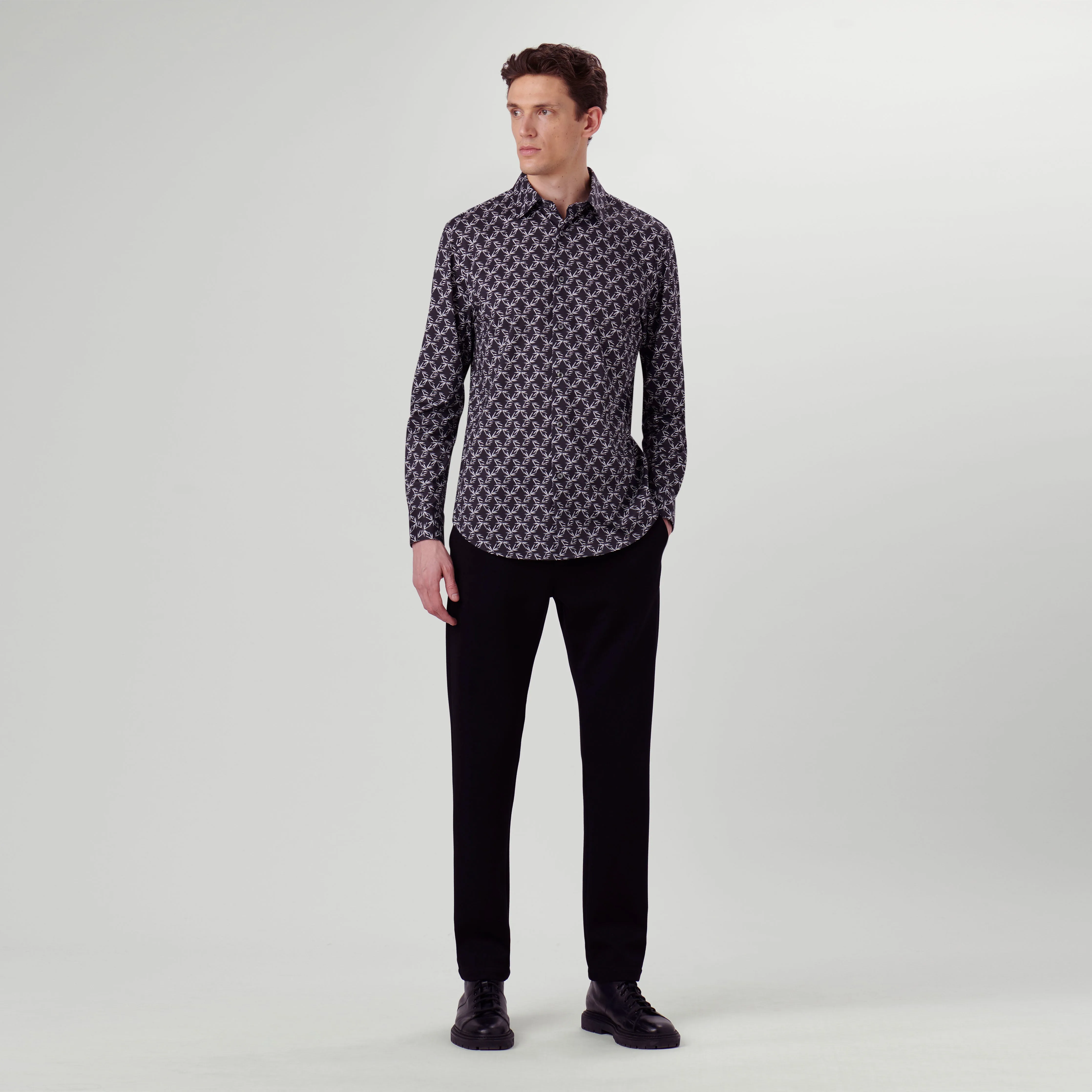 James Leaf Print OoohCotton Shirt sold by Bugatchi product image thumbnail 5