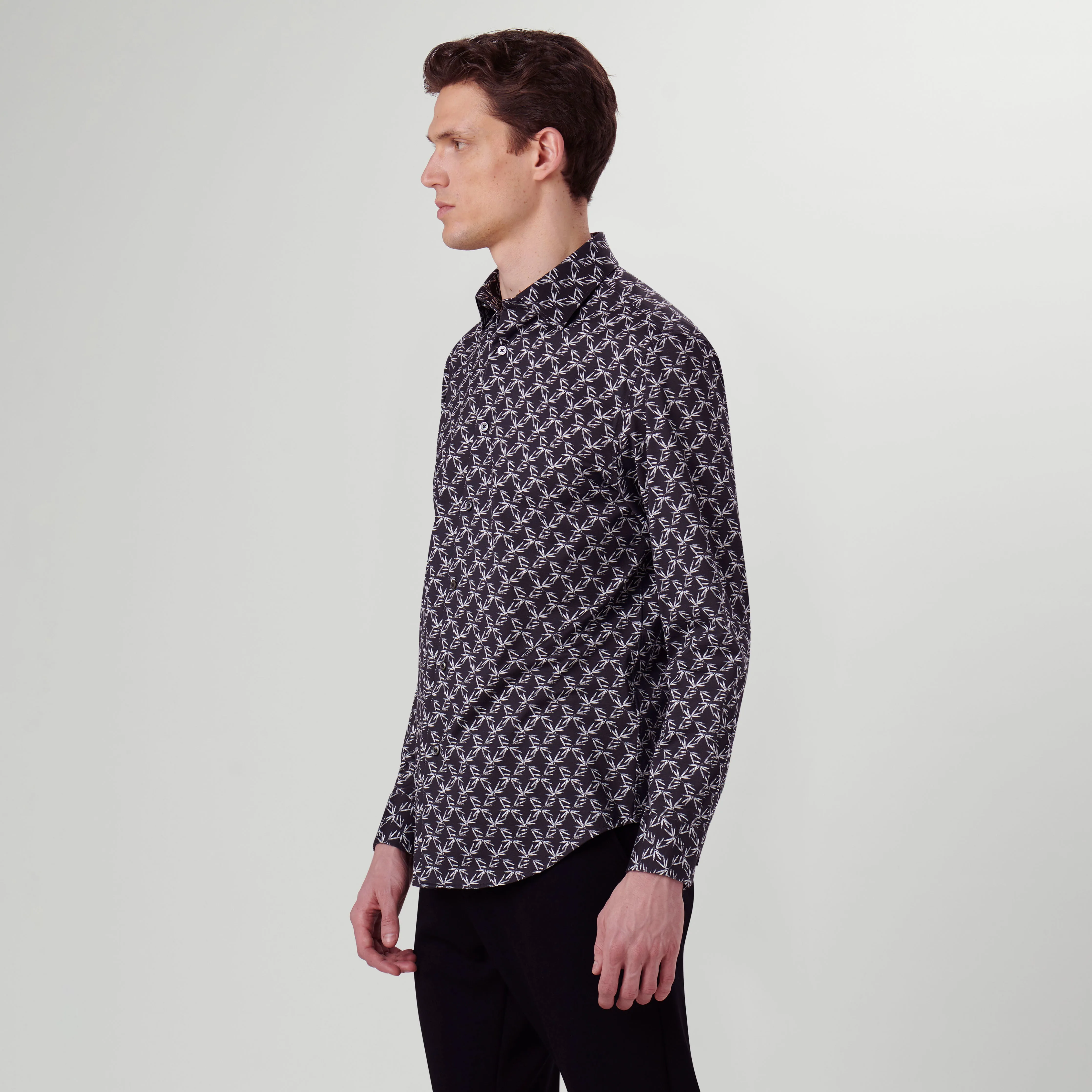 James Leaf Print OoohCotton Shirt sold by Bugatchi product image thumbnail 3