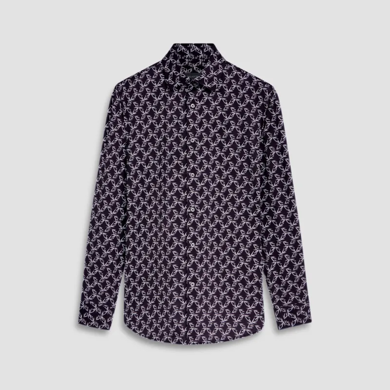James Leaf Print OoohCotton Shirt sold by Bugatchi