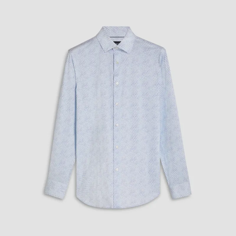 James Honeycomb Print OoohCotton Shirt sold by Bugatchi