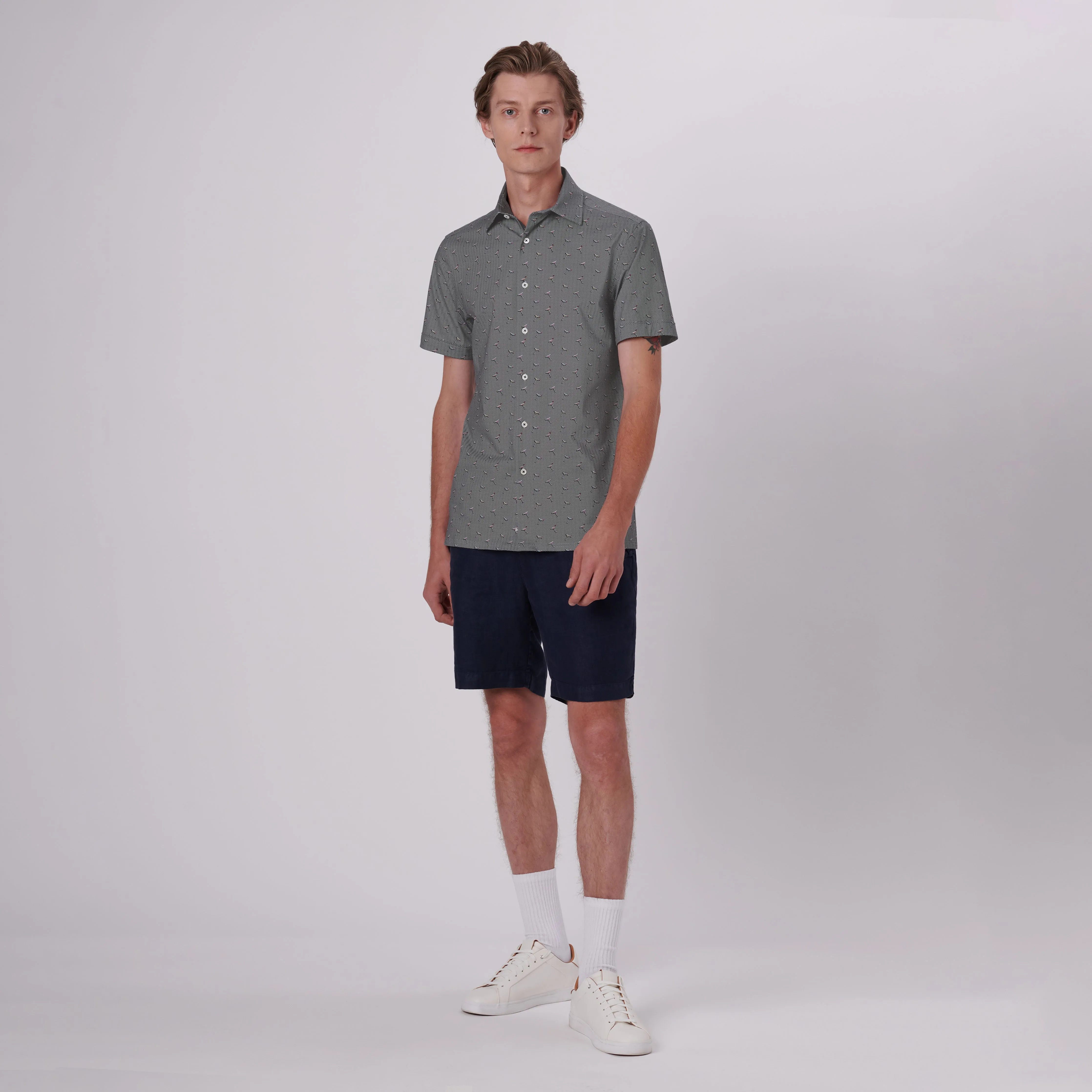 Milo Cocktails Print OoohCotton Short Sleeve Shirt sold by Bugatchi product image thumbnail 5