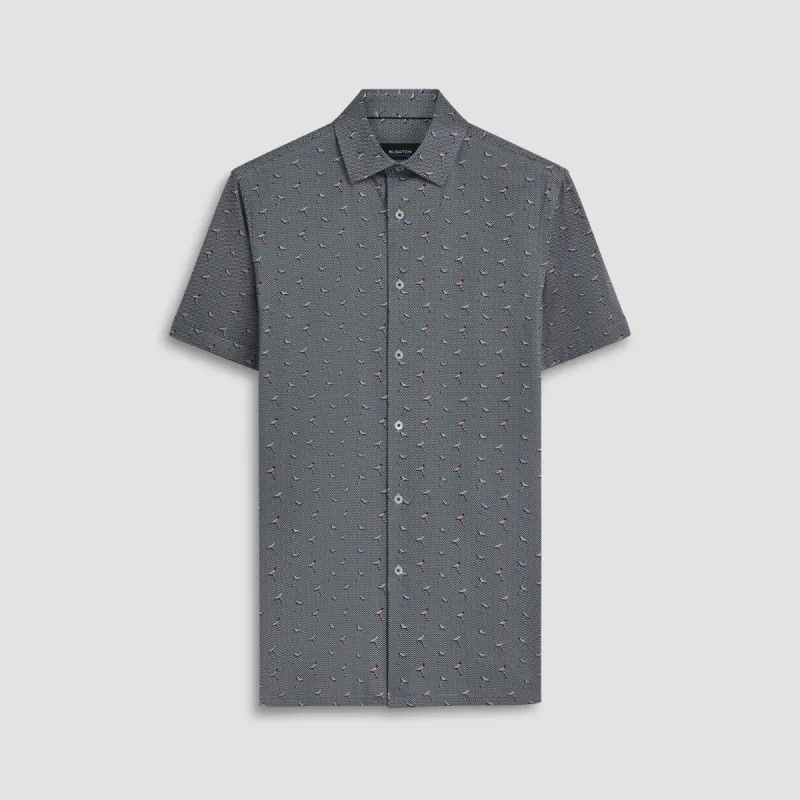Milo Cocktails Print OoohCotton Short Sleeve Shirt sold by Bugatchi