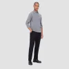 Jacquard Long Sleeve Polo sold by Bugatchi