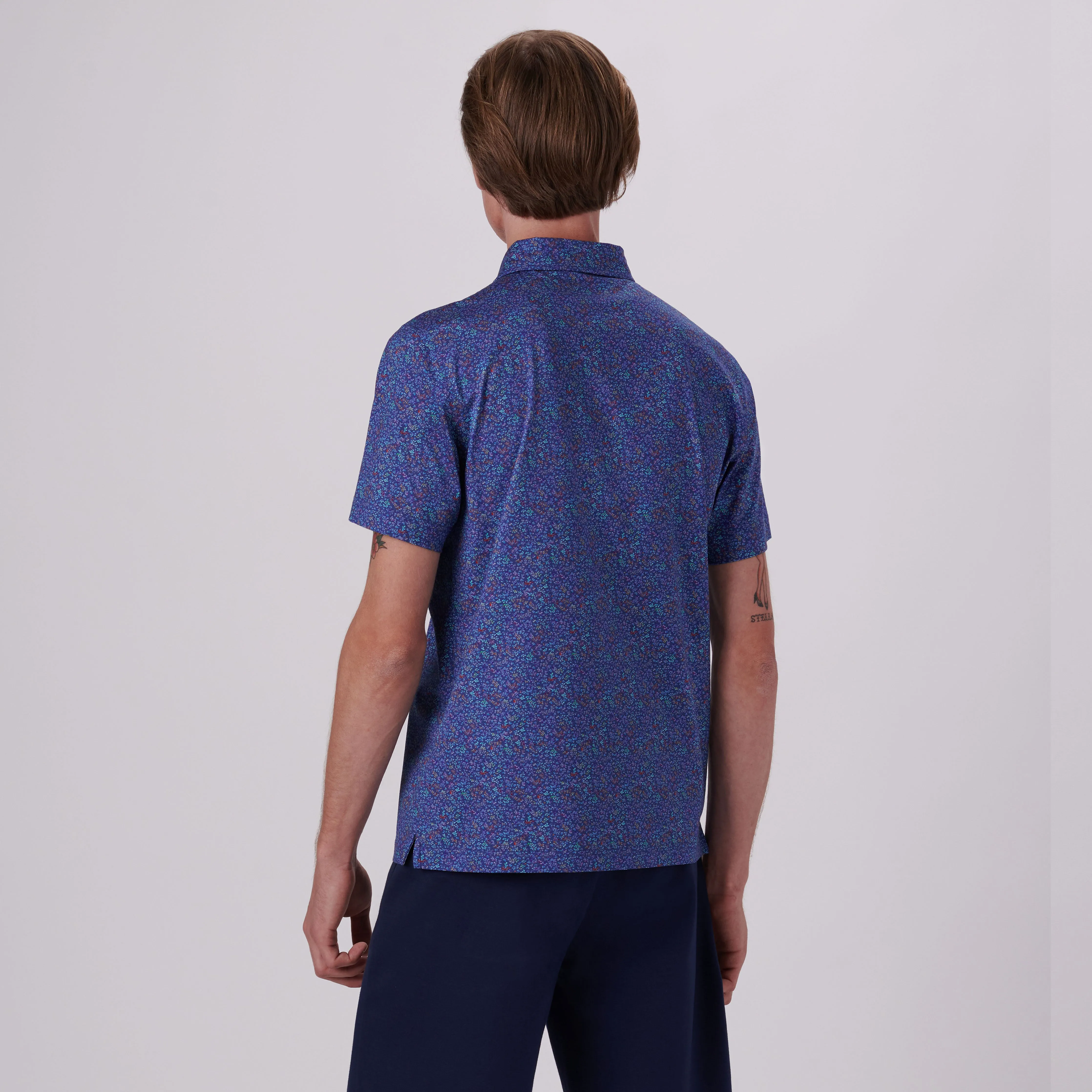 Victor Floral Print OoohCotton Polo sold by Bugatchi product image thumbnail 4