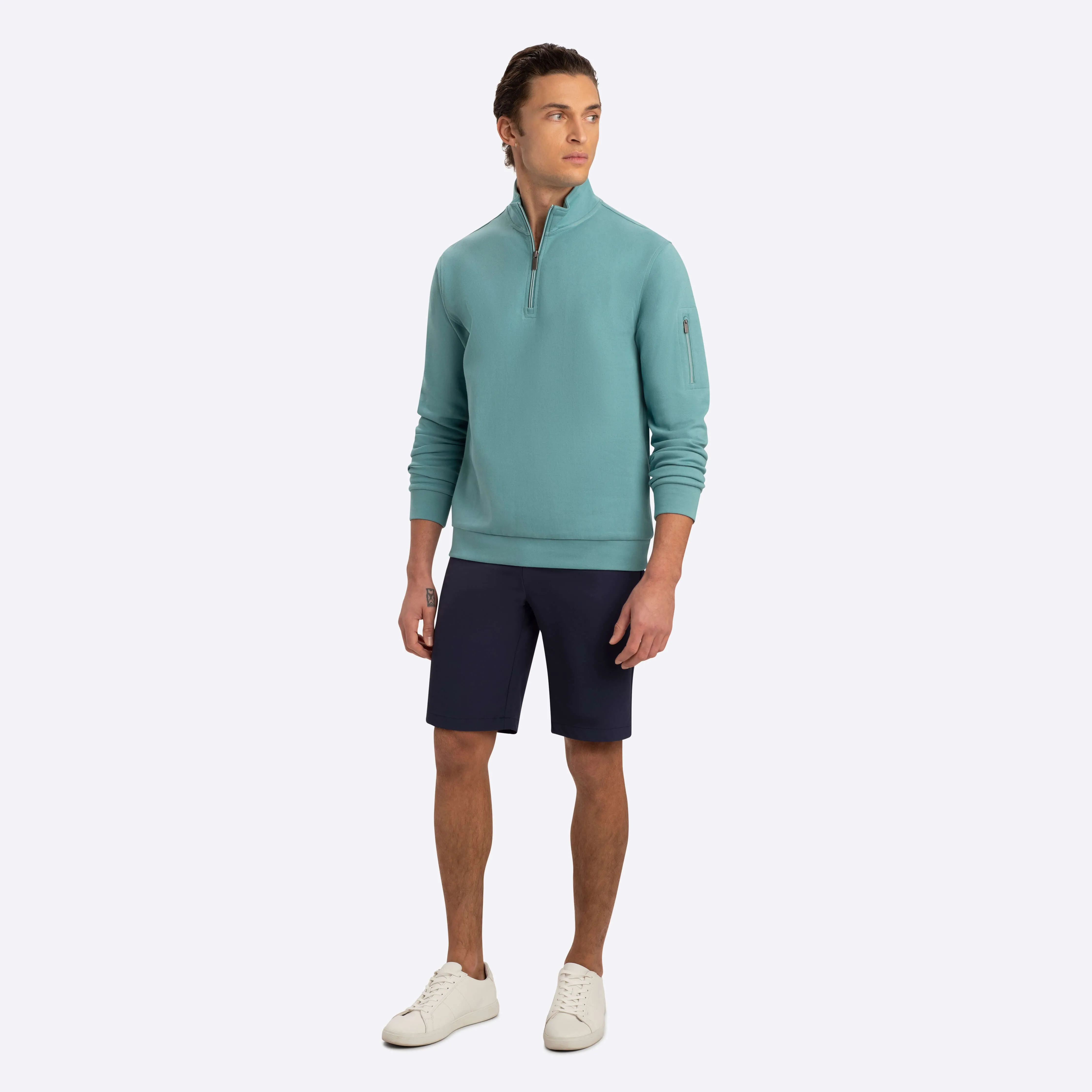 Quarter Zip Mock Neck sold by Bugatchi product image thumbnail 5