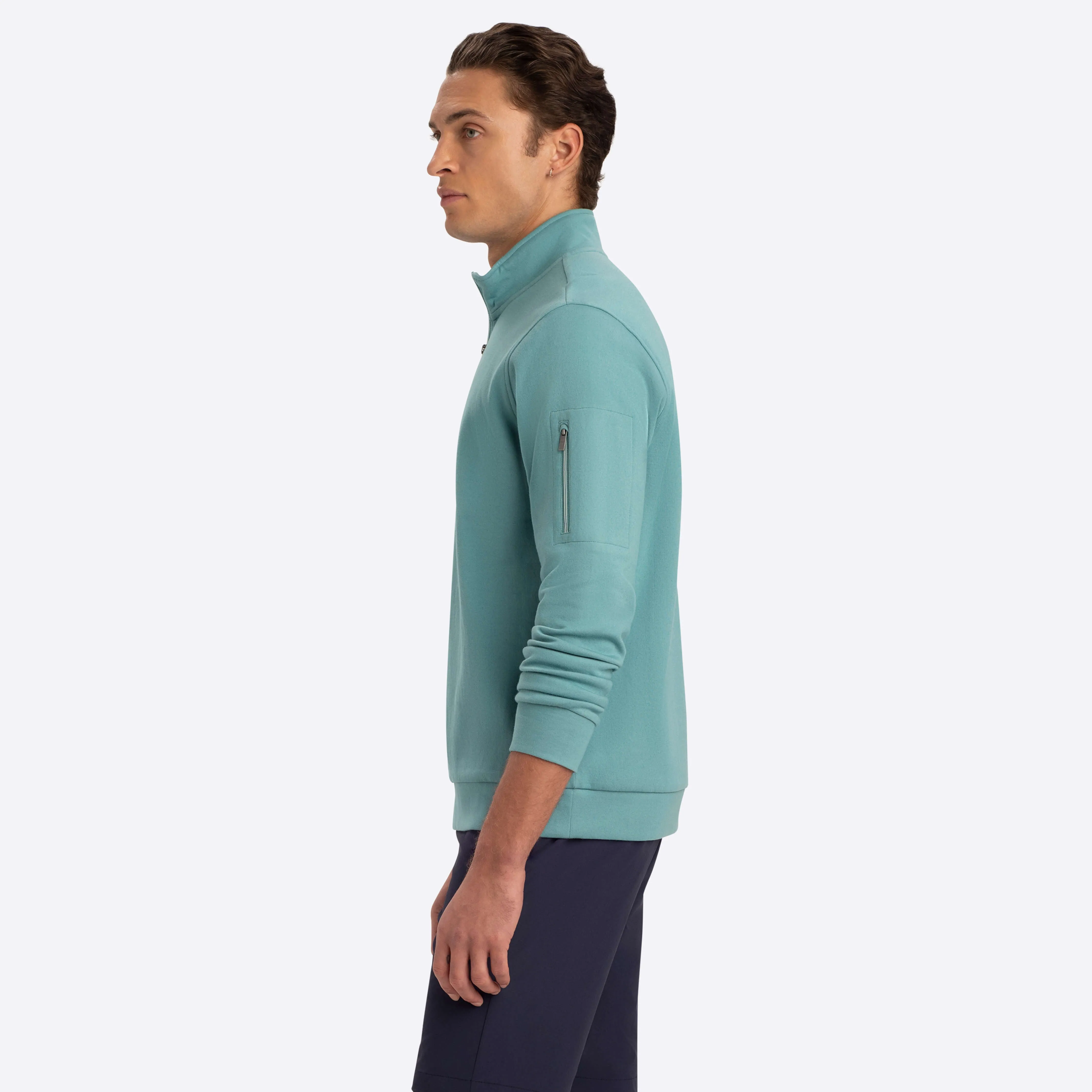 Quarter Zip Mock Neck sold by Bugatchi product image thumbnail 3