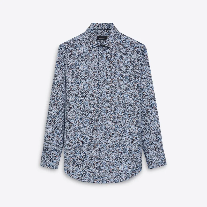 JAMES Leaf Print OoohCotton Shirt sold by Bugatchi