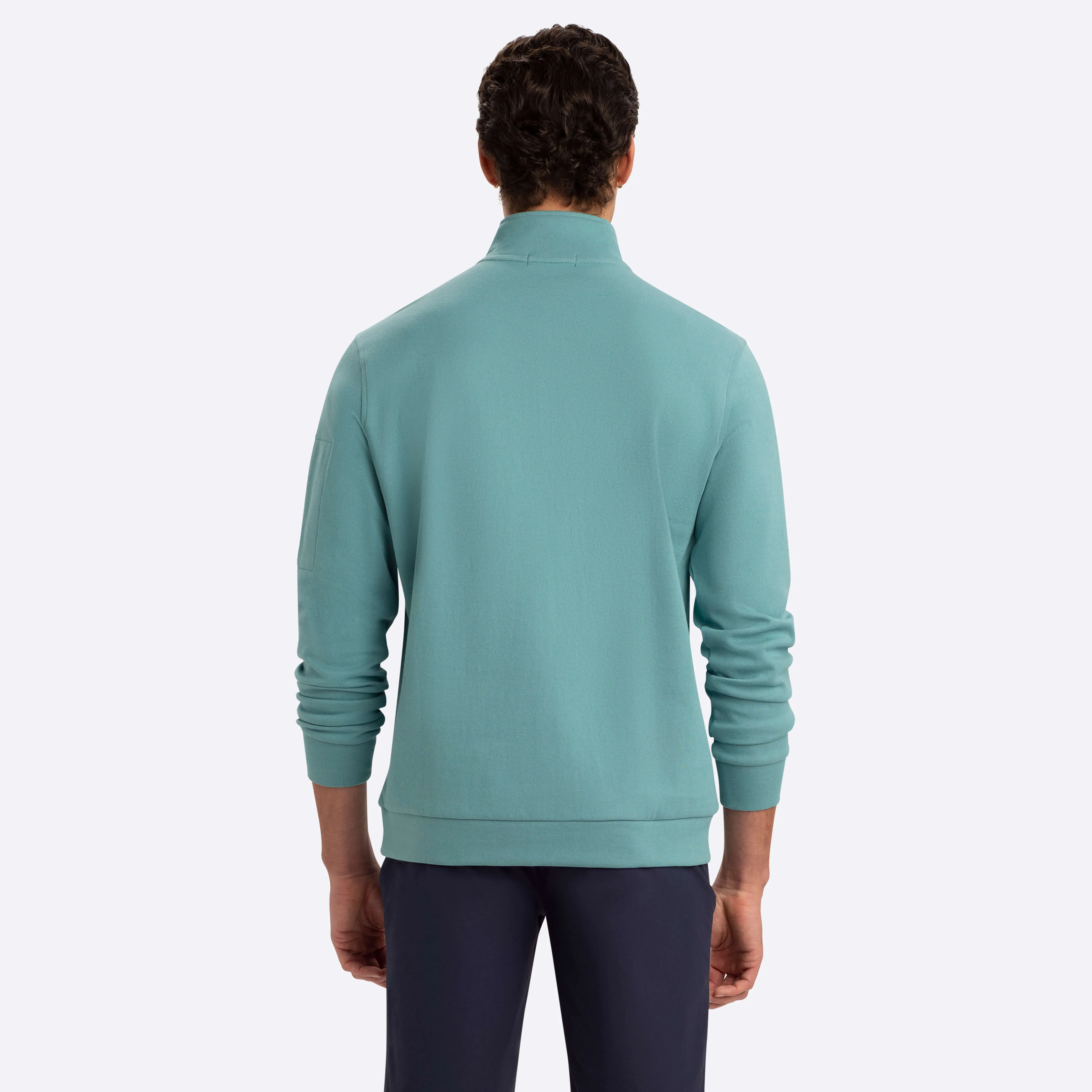 Quarter Zip Mock Neck sold by Bugatchi product image thumbnail 4