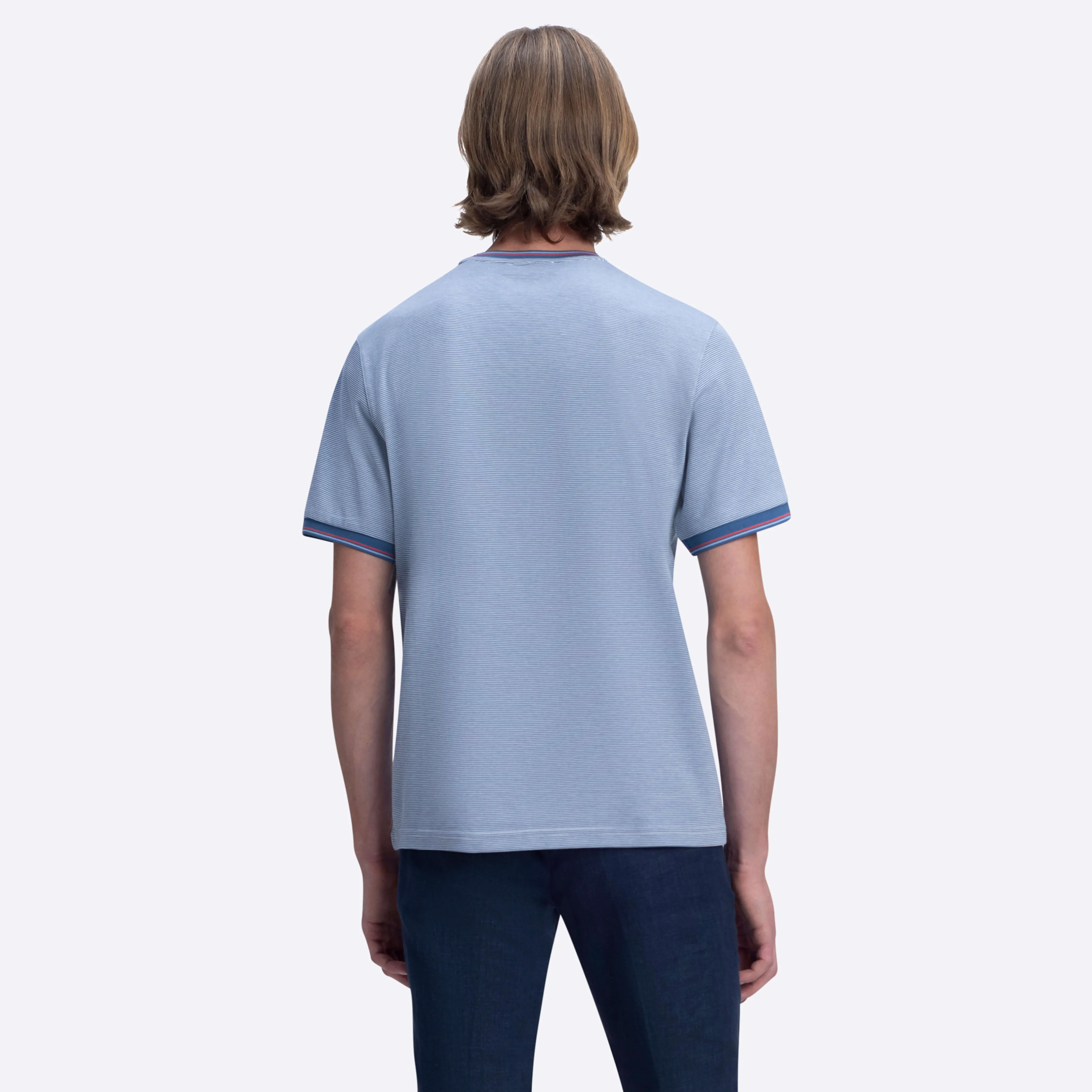 Short Sleeve Crew Neck T-Shirt sold by Bugatchi product image thumbnail 4