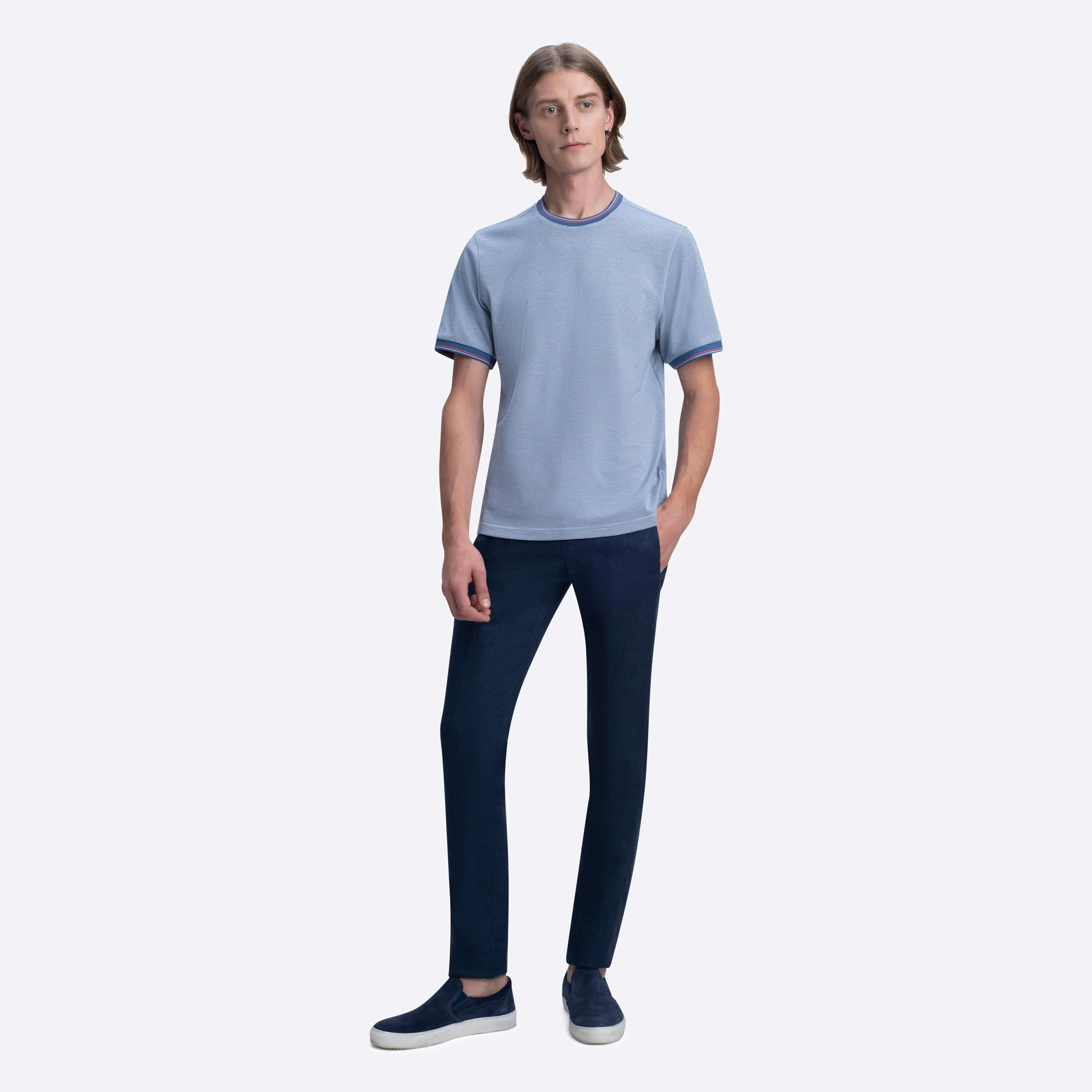 Short Sleeve Crew Neck T-Shirt sold by Bugatchi product image thumbnail 5