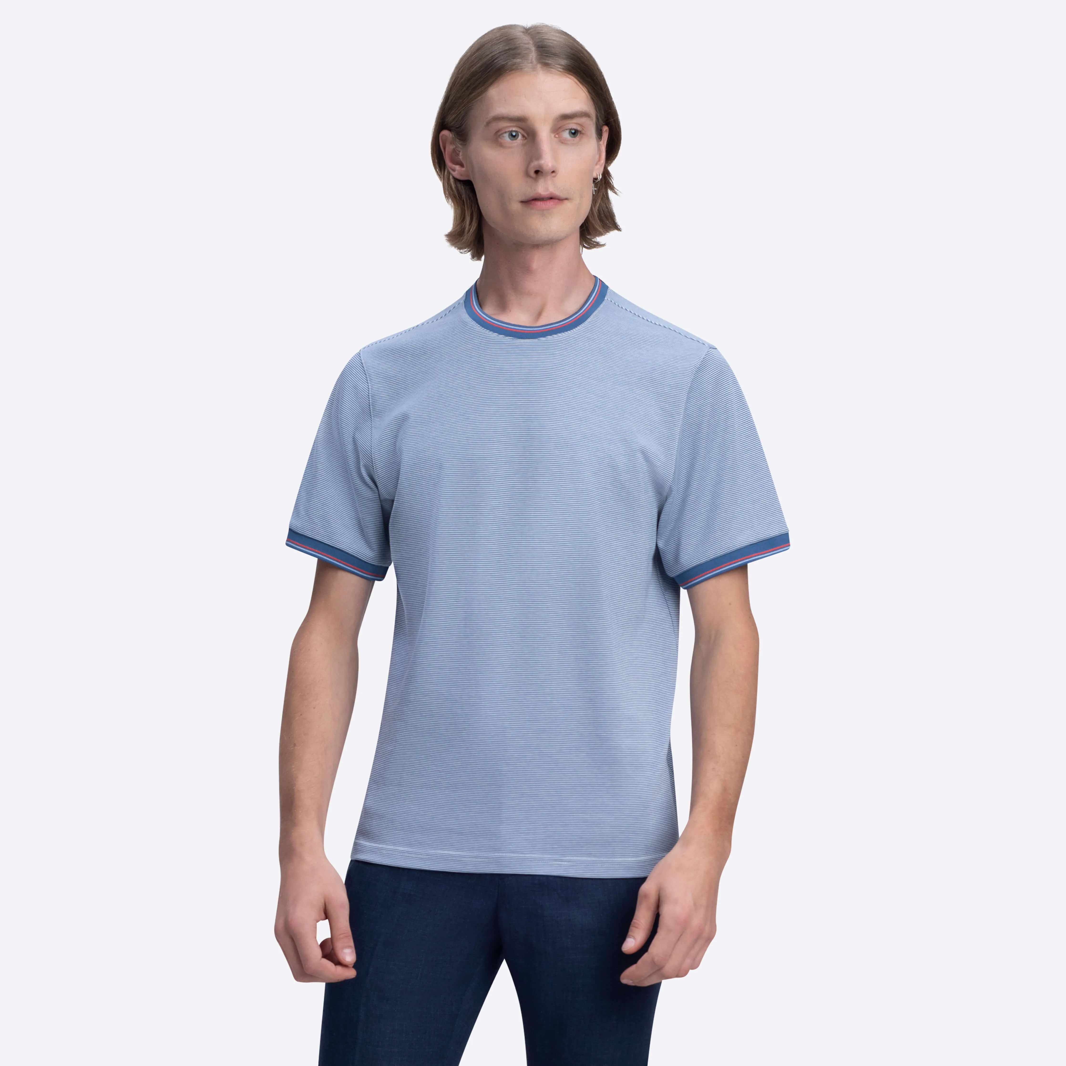 Short Sleeve Crew Neck T-Shirt sold by Bugatchi product image thumbnail 2