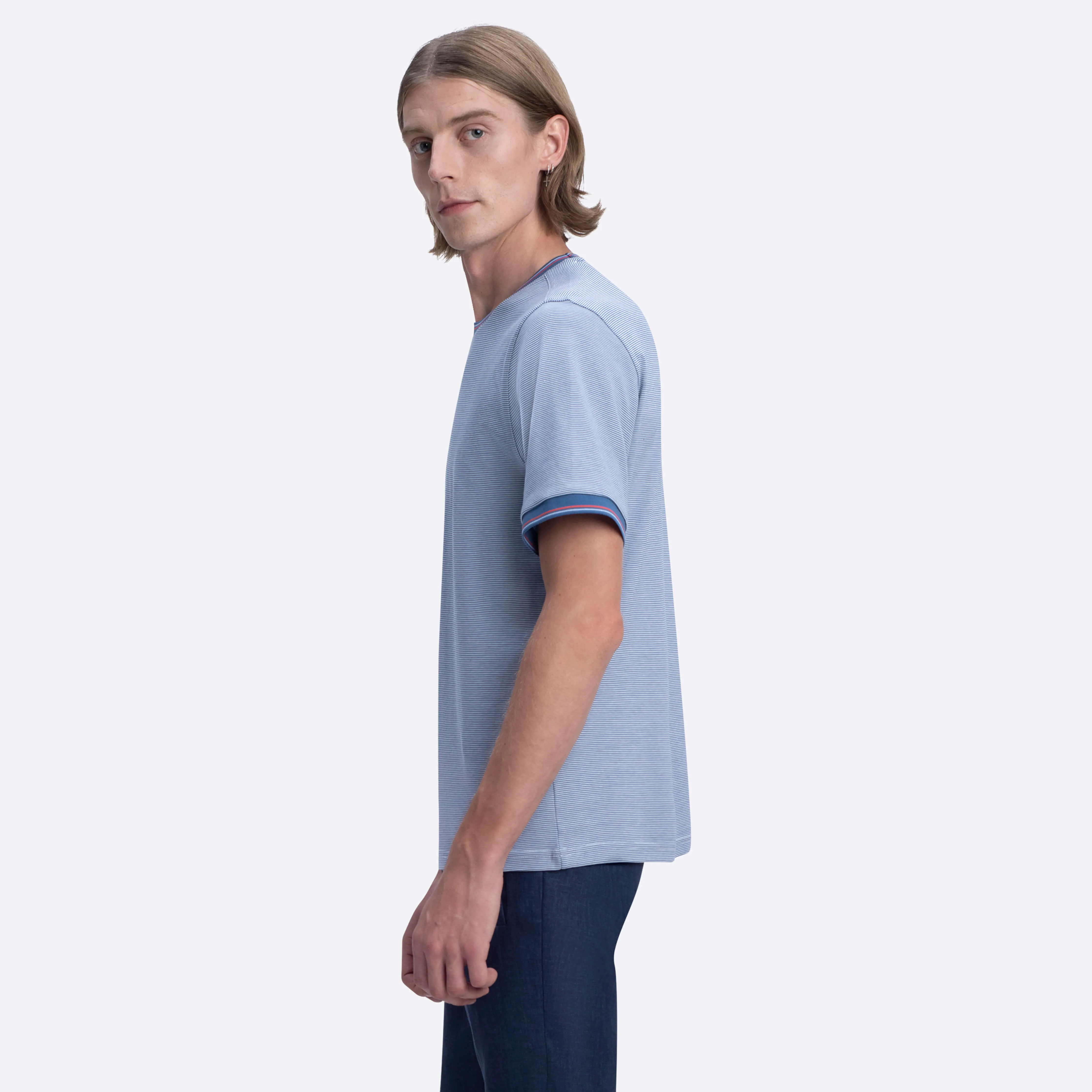 Short Sleeve Crew Neck T-Shirt sold by Bugatchi product image thumbnail 3