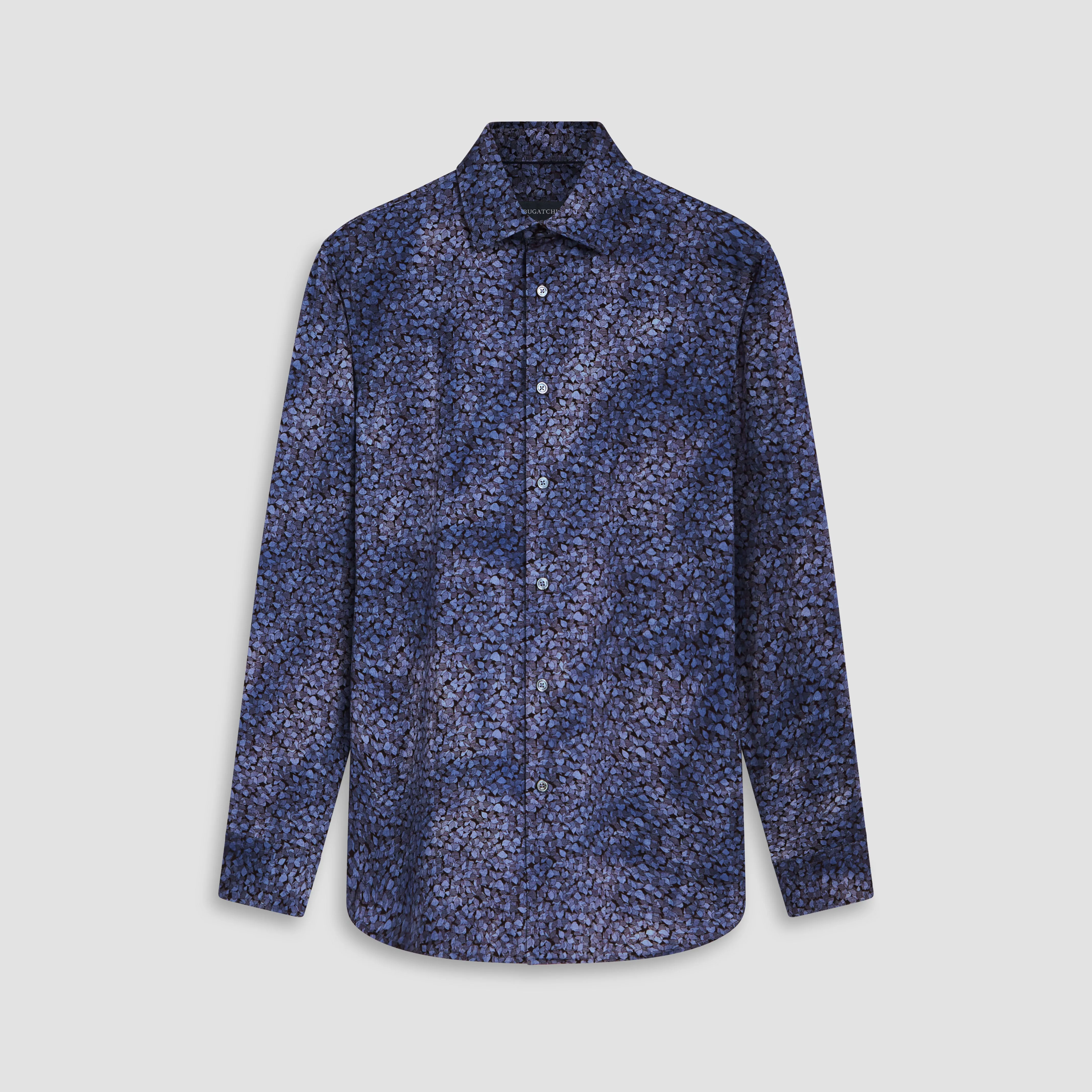 James Leaf Print OoohCotton Shirt sold by Bugatchi