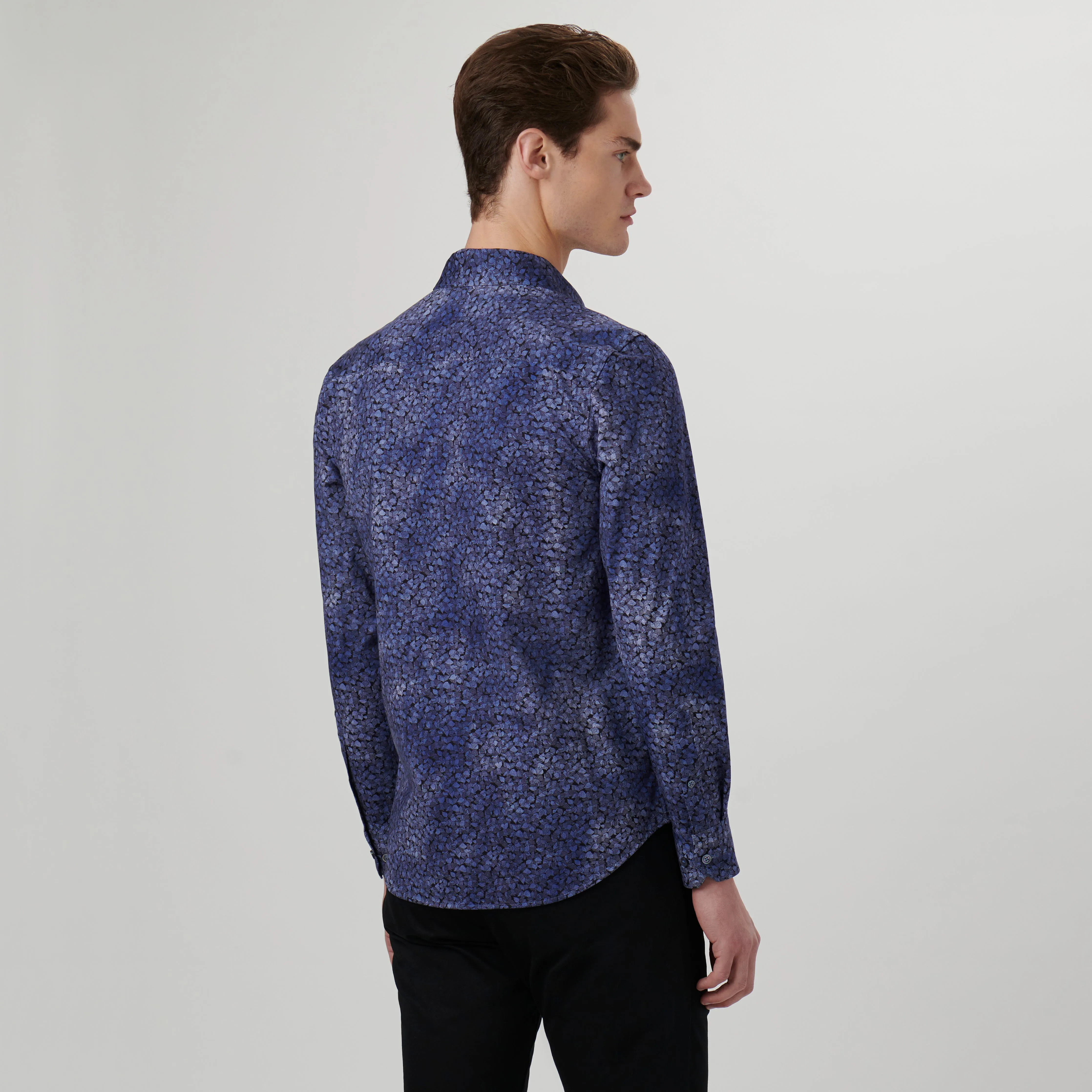 James Leaf Print OoohCotton Shirt sold by Bugatchi product image thumbnail 4