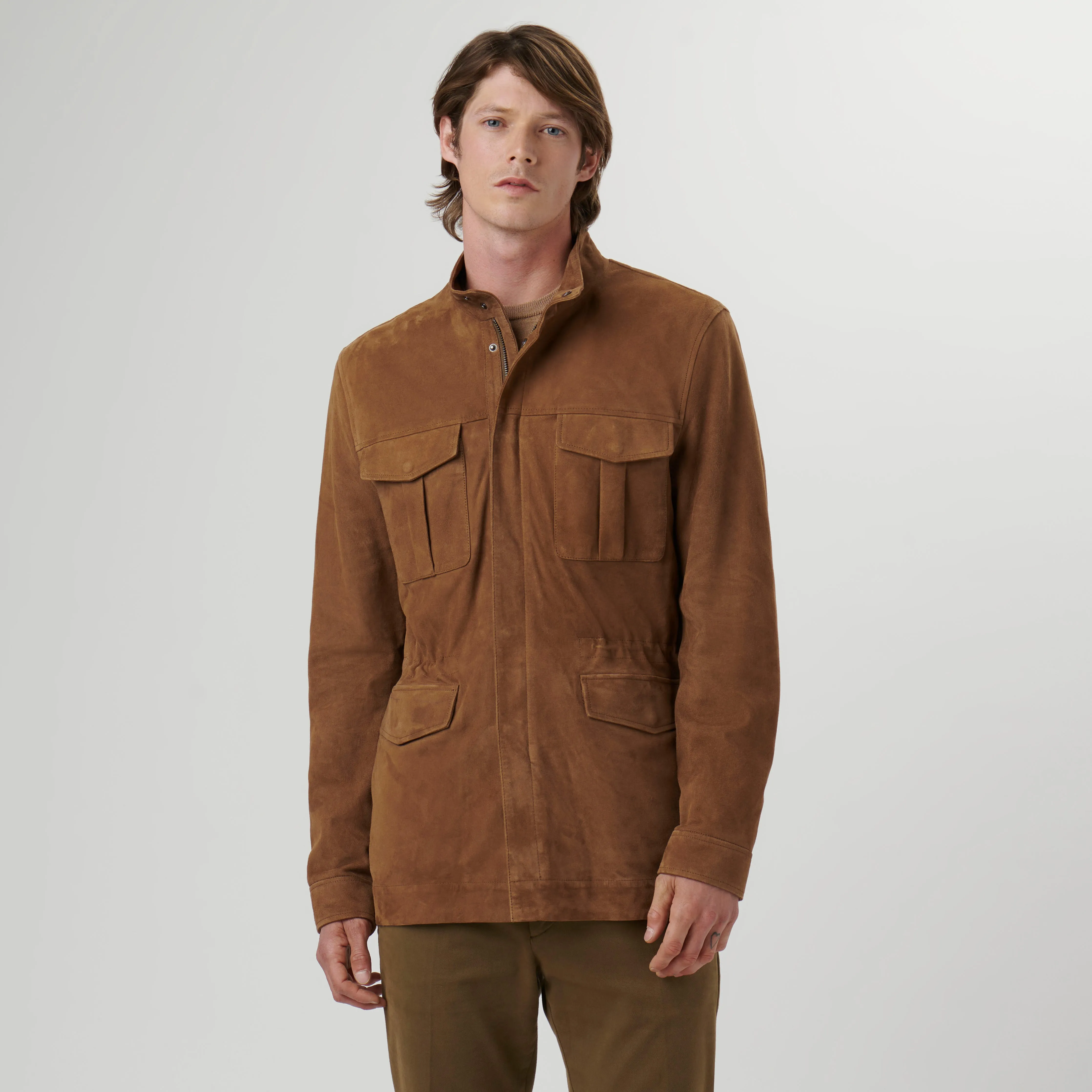 Suede Field Jacket sold by Bugatchi product image thumbnail 3