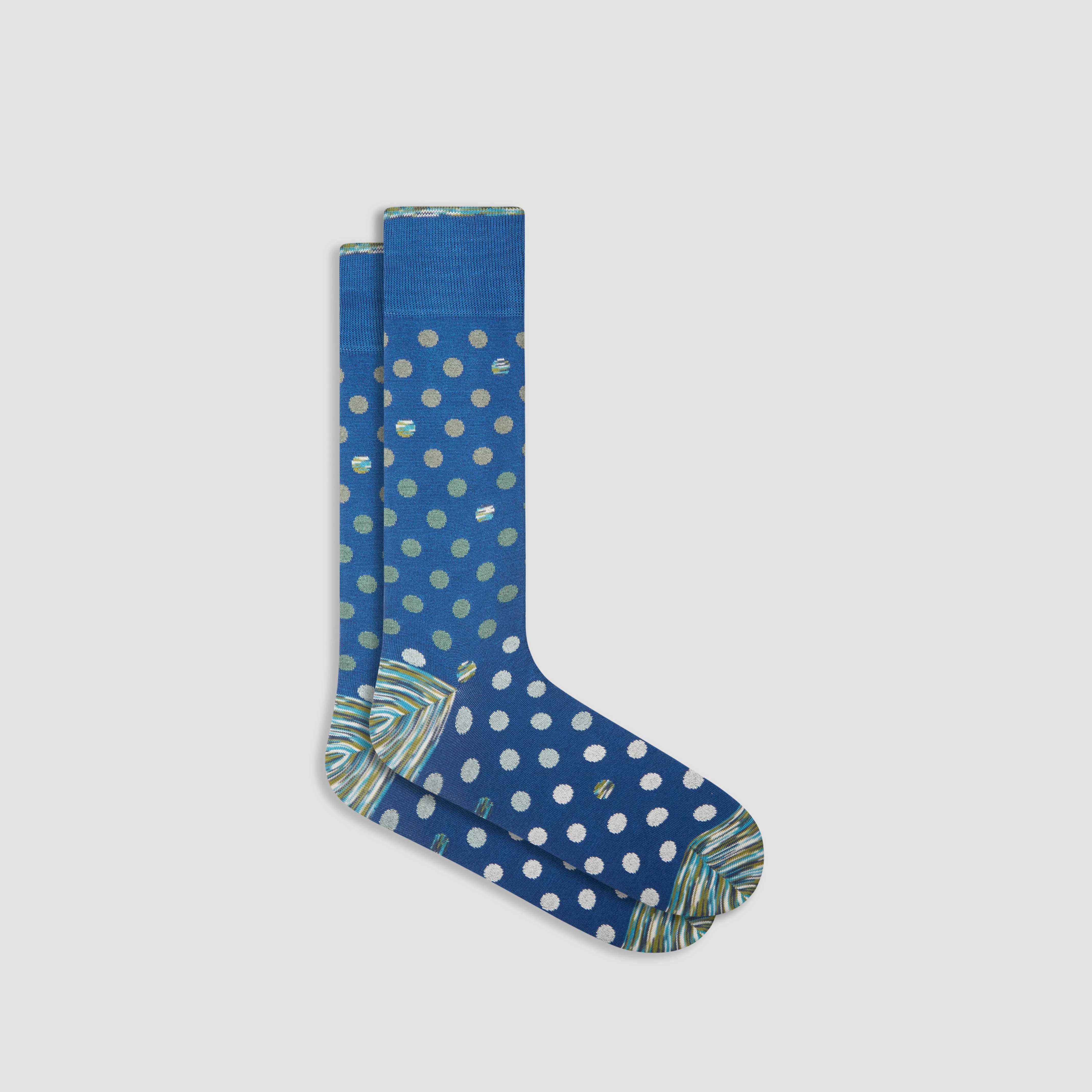 Polka Dot Mid-Calf Socks sold by Bugatchi