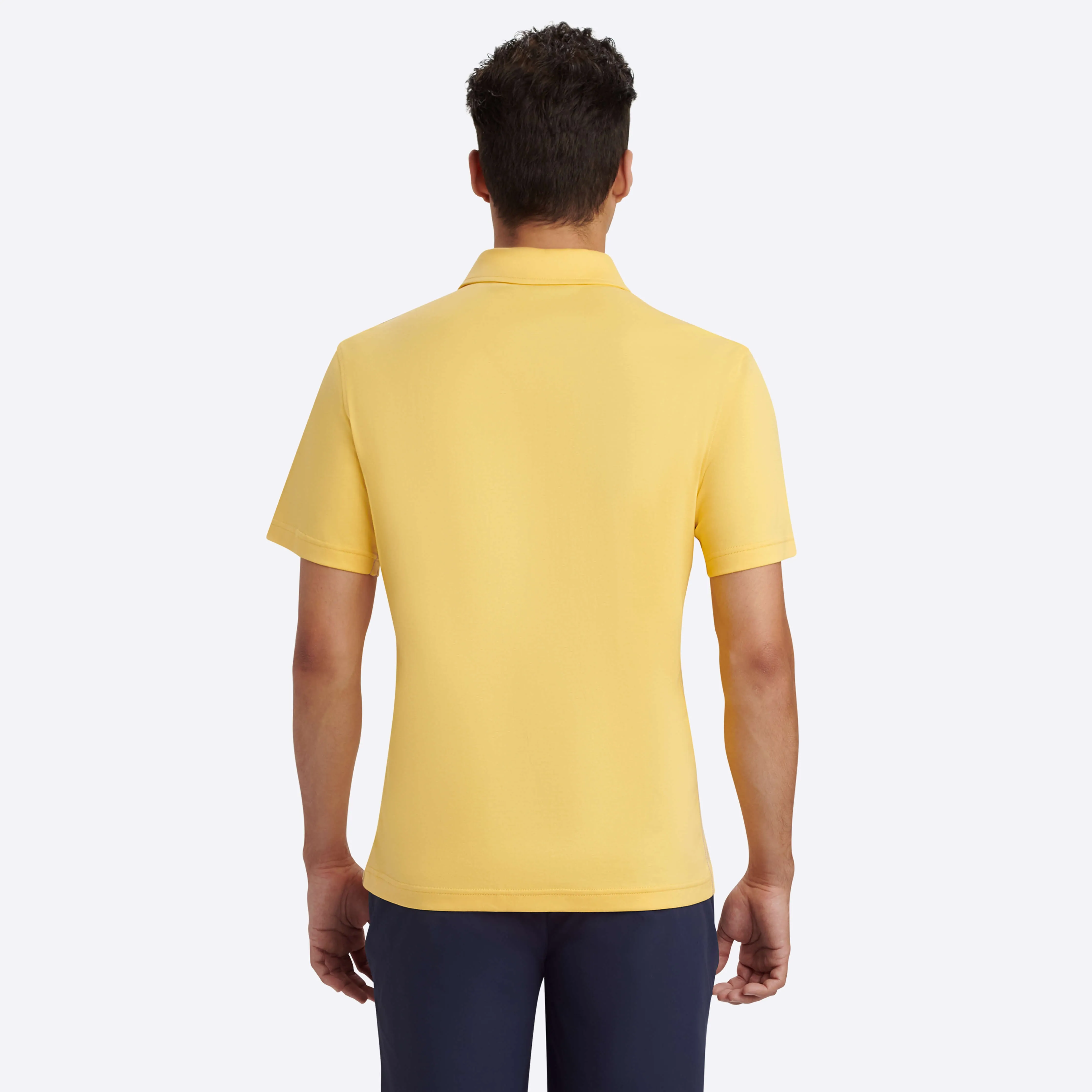 Short Sleeve Quarter Zip Polo sold by Bugatchi product image thumbnail 4