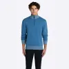 Solid Quarter Zip Mock Neck Sweater sold by Bugatchi