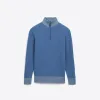 Solid Quarter Zip Mock Neck Sweater sold by Bugatchi