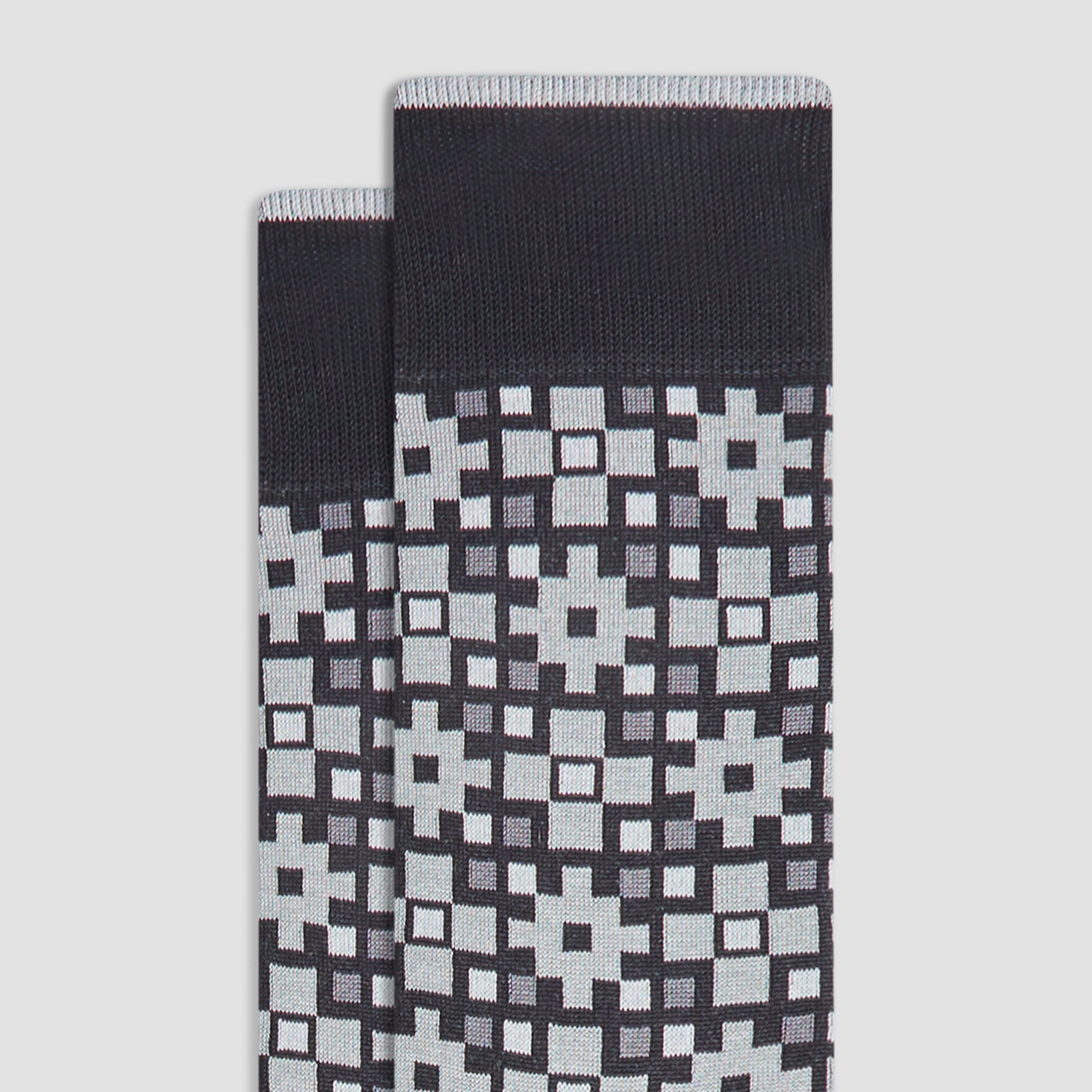 Geometric Mid-Calf Socks sold by Bugatchi product image thumbnail 2