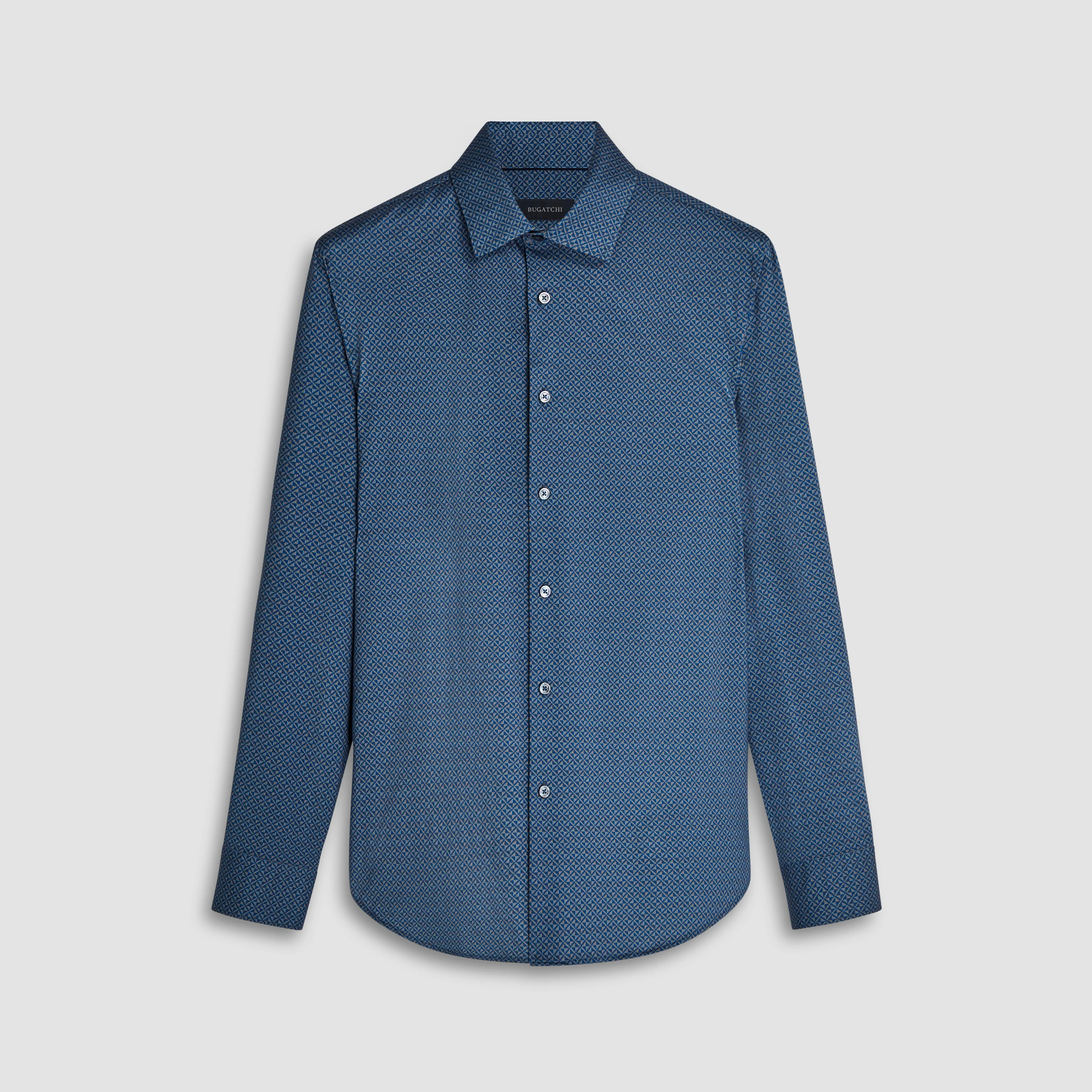 James Geometric OoohCotton Shirt sold by Bugatchi