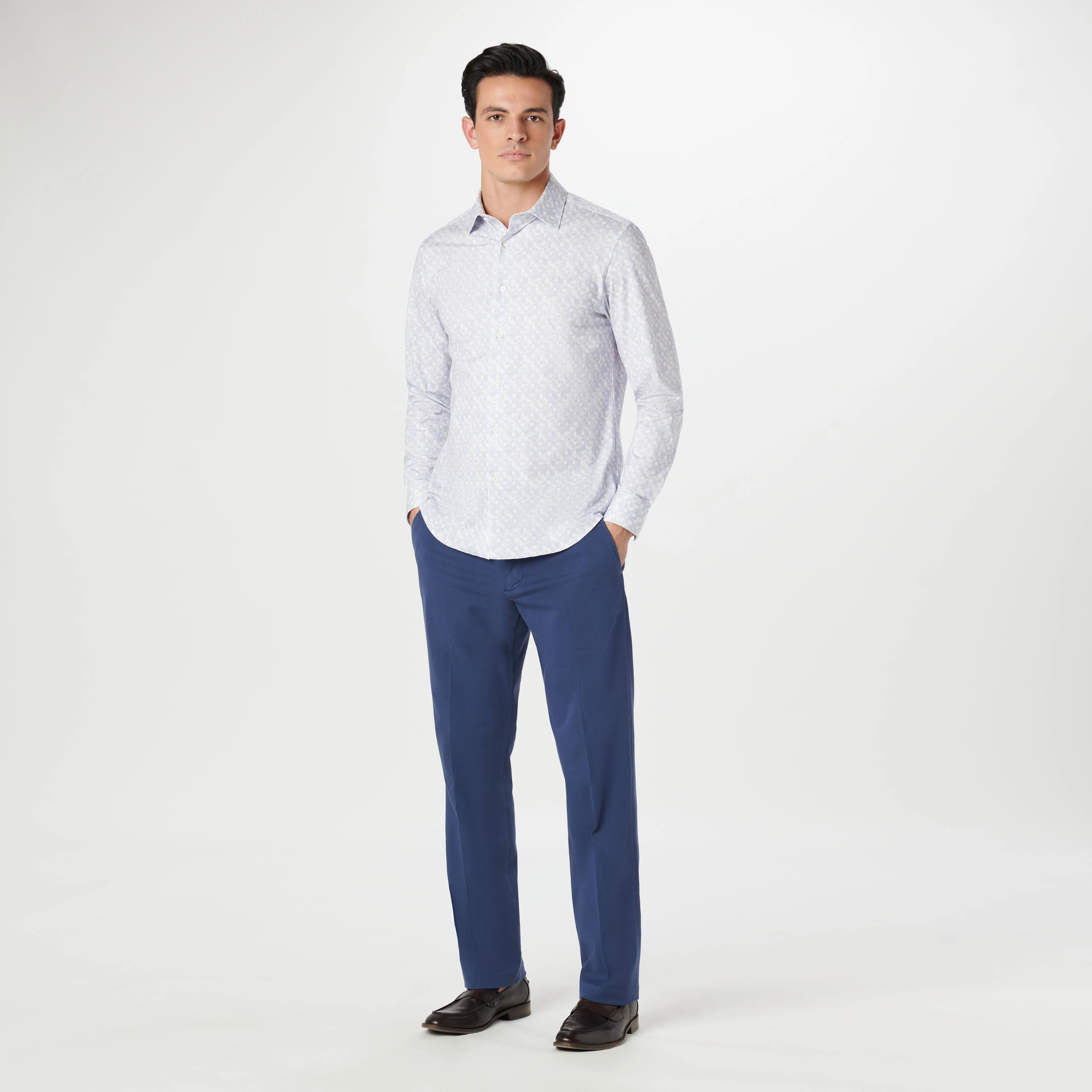 James Geometric OoohCotton Shirt sold by Bugatchi product image thumbnail 5