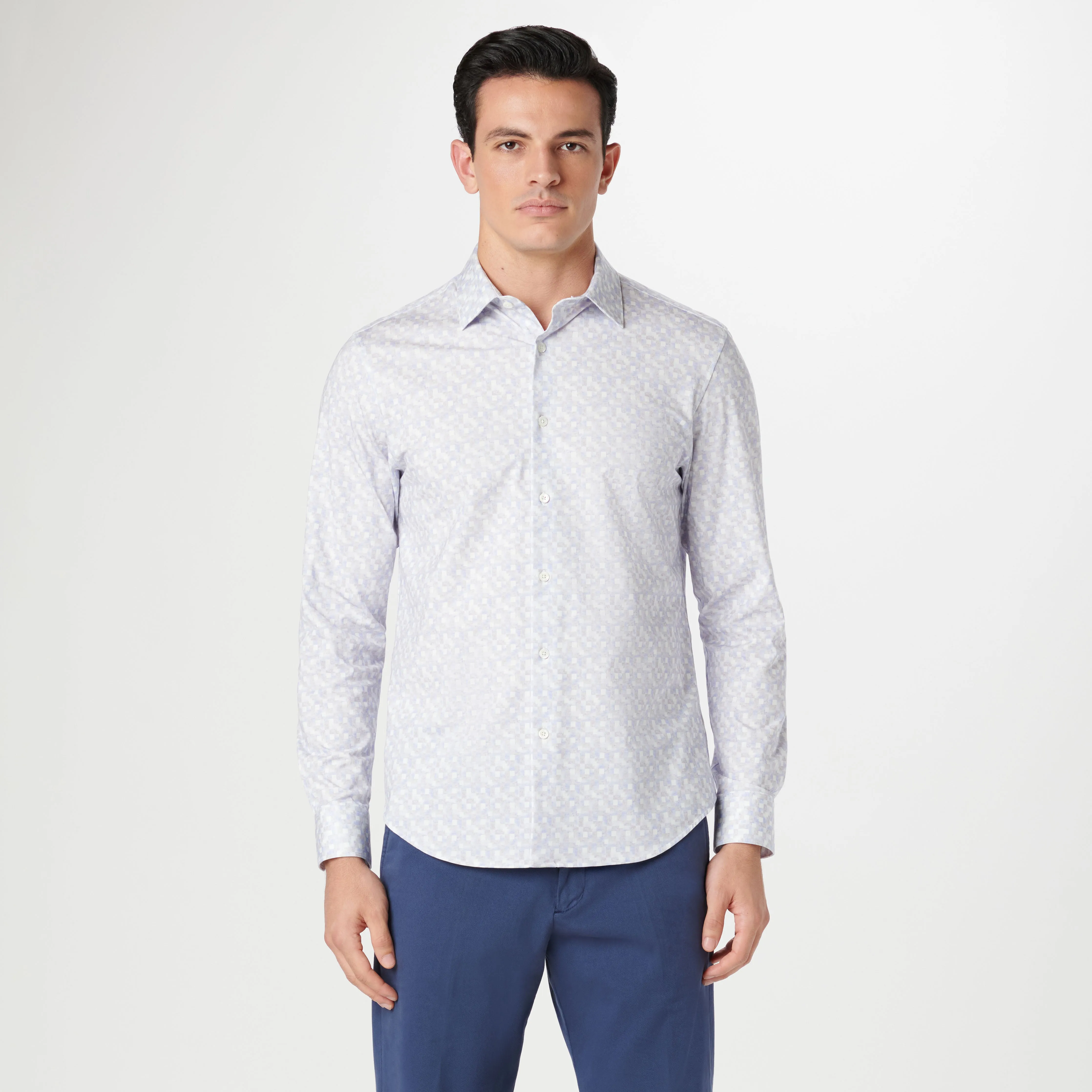 James Geometric OoohCotton Shirt sold by Bugatchi product image thumbnail 2