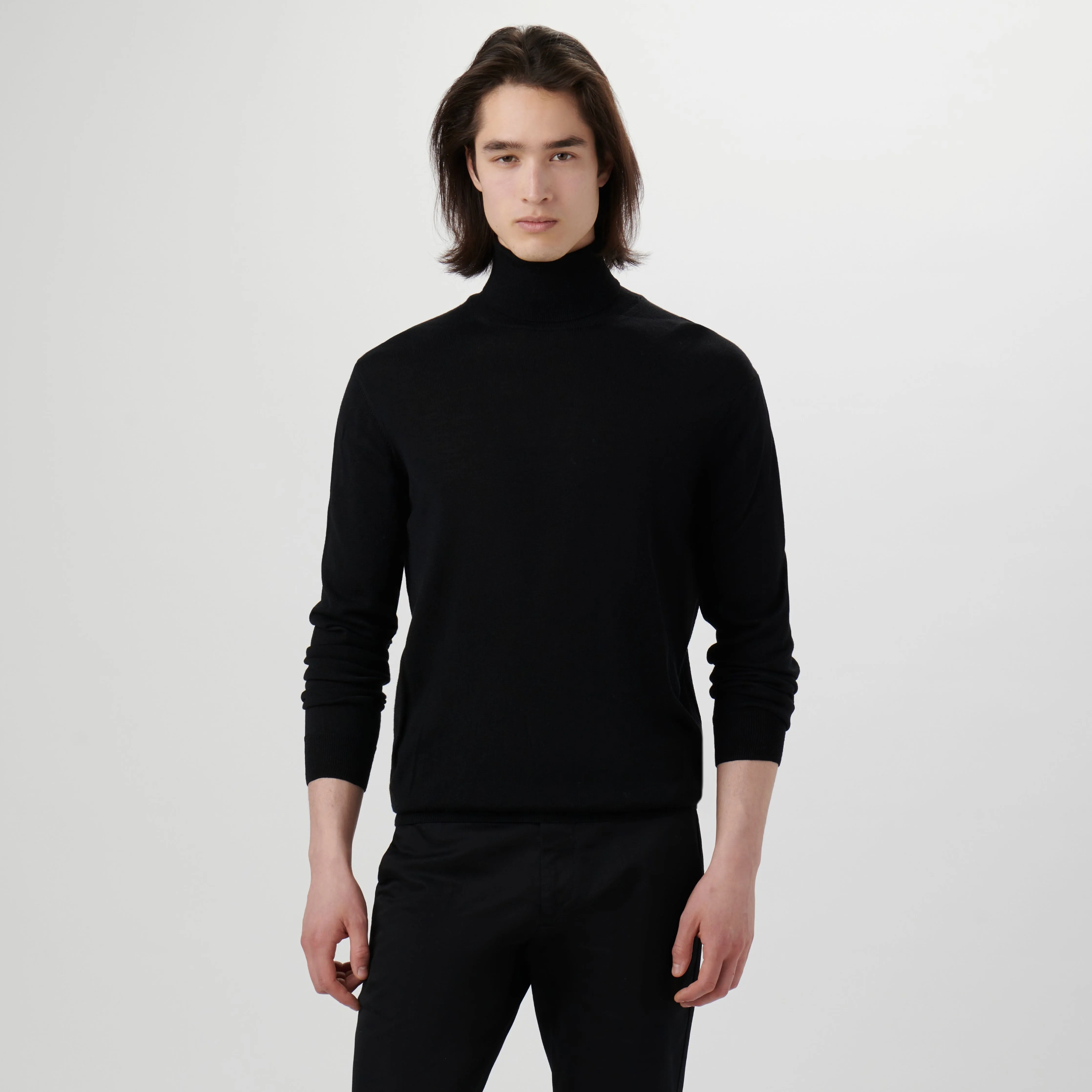 Super Merino Solid Turtleneck Sweater sold by Bugatchi product image thumbnail 2