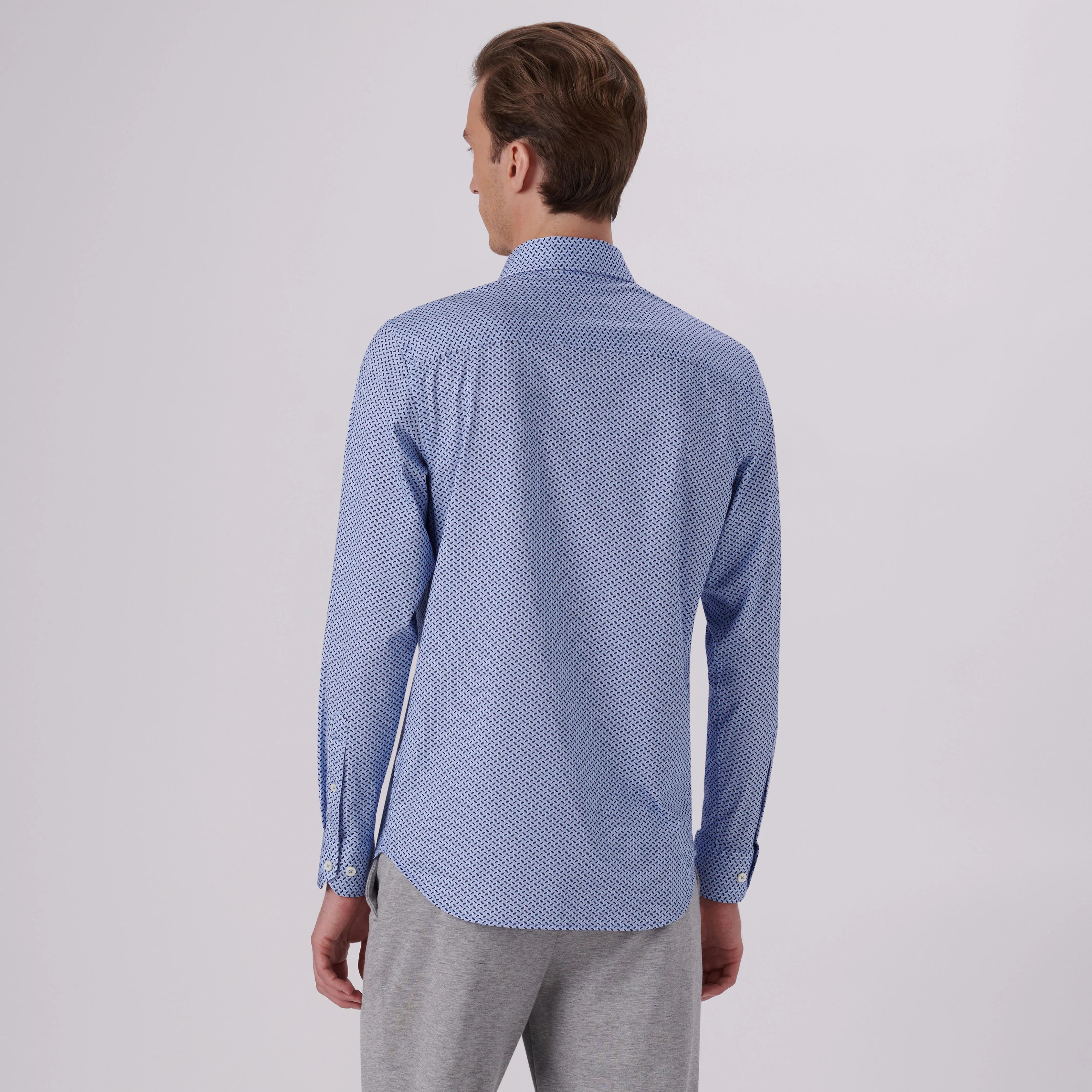 James Abstract Print OoohCotton Shirt sold by Bugatchi product image thumbnail 4