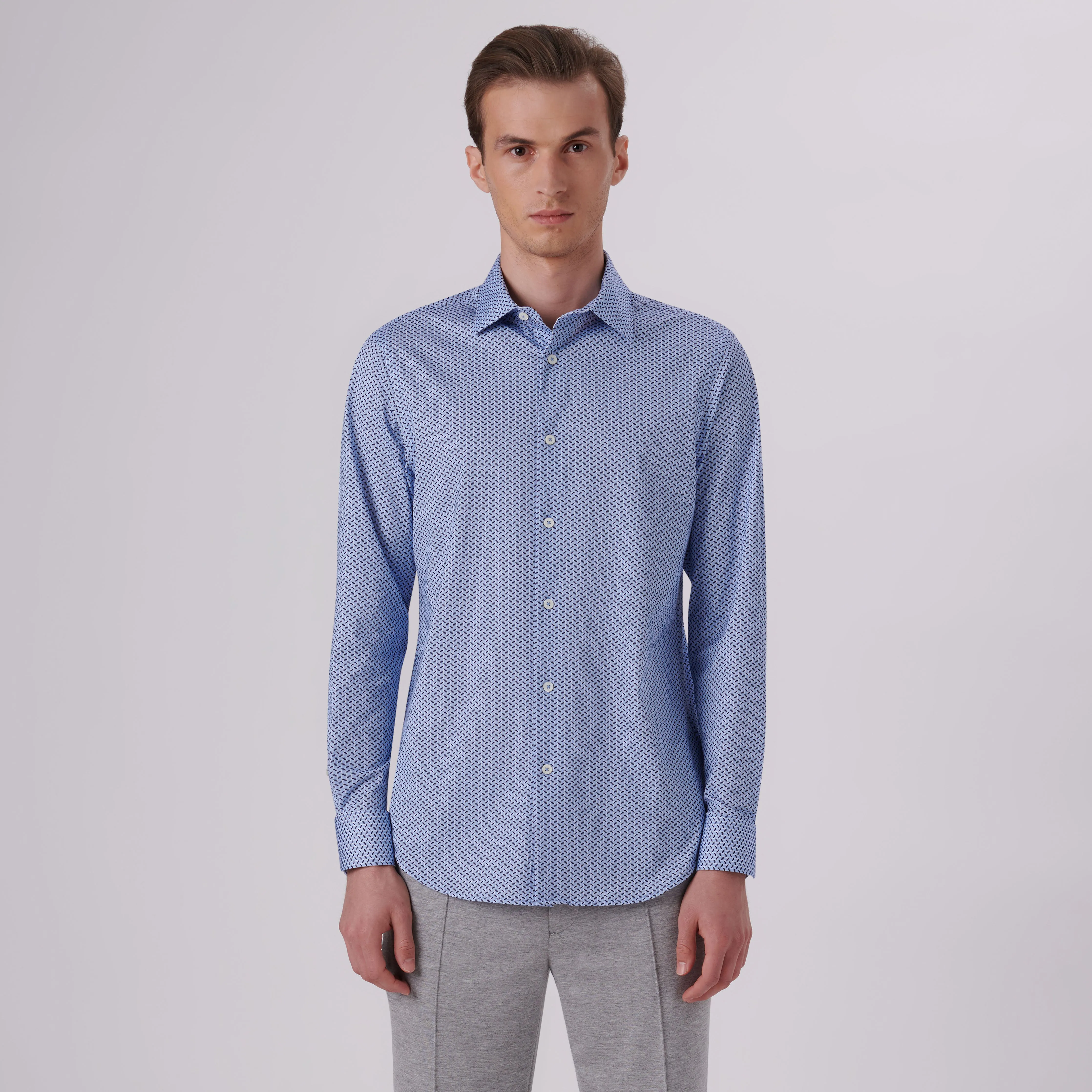 James Abstract Print OoohCotton Shirt sold by Bugatchi product image thumbnail 2