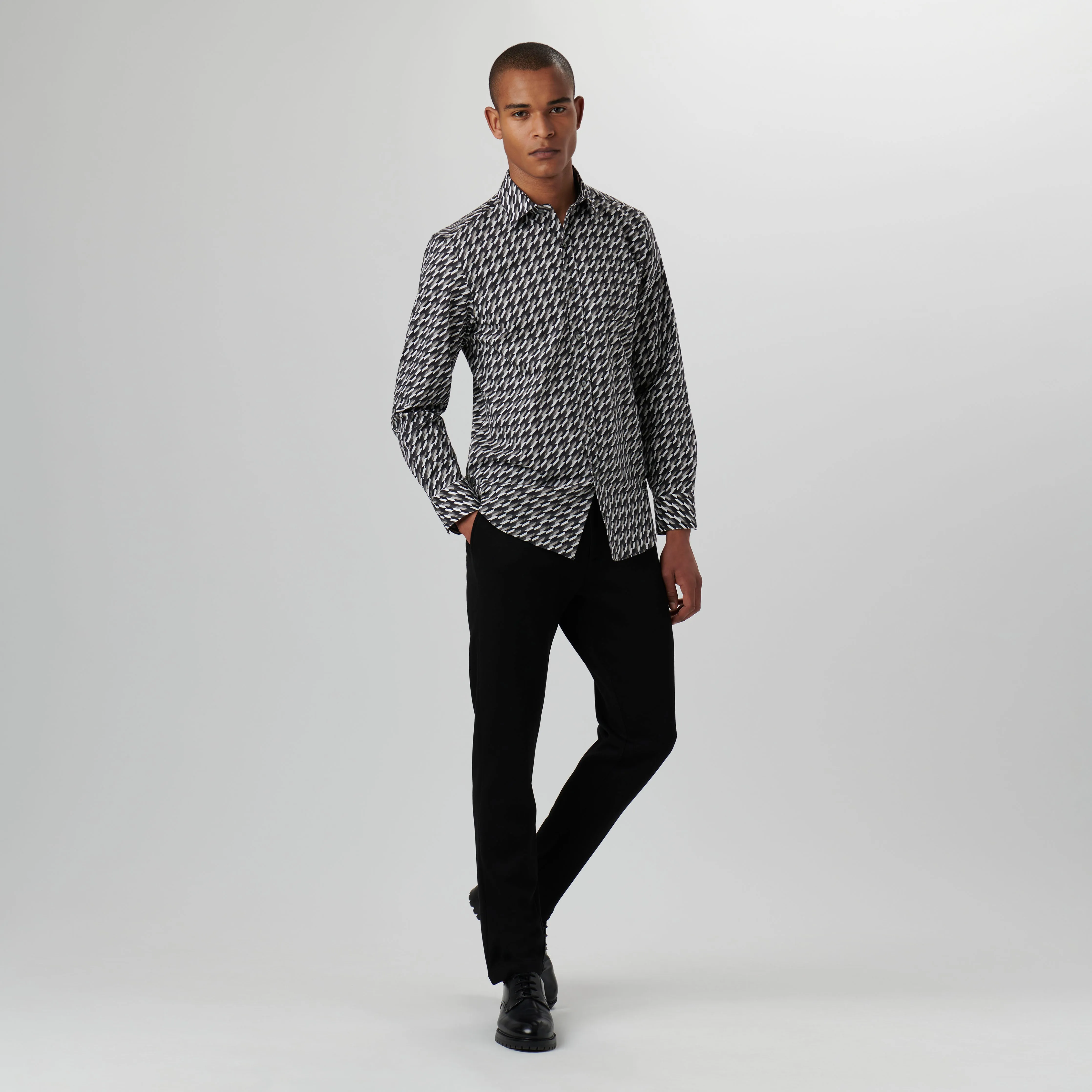 Axel Geometric Shirt sold by Bugatchi product image thumbnail 5