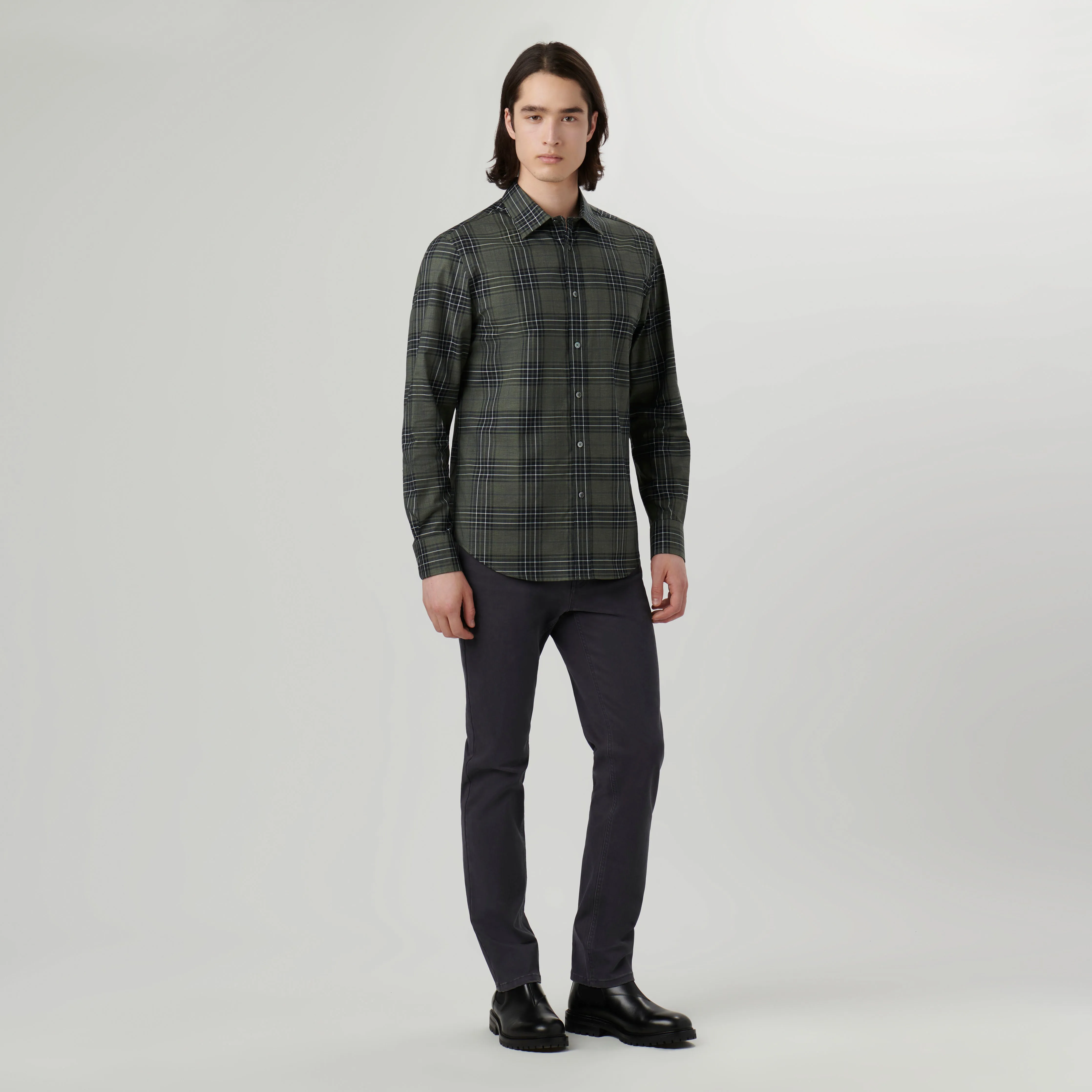 Julian Plaid Shirt sold by Bugatchi product image thumbnail 5