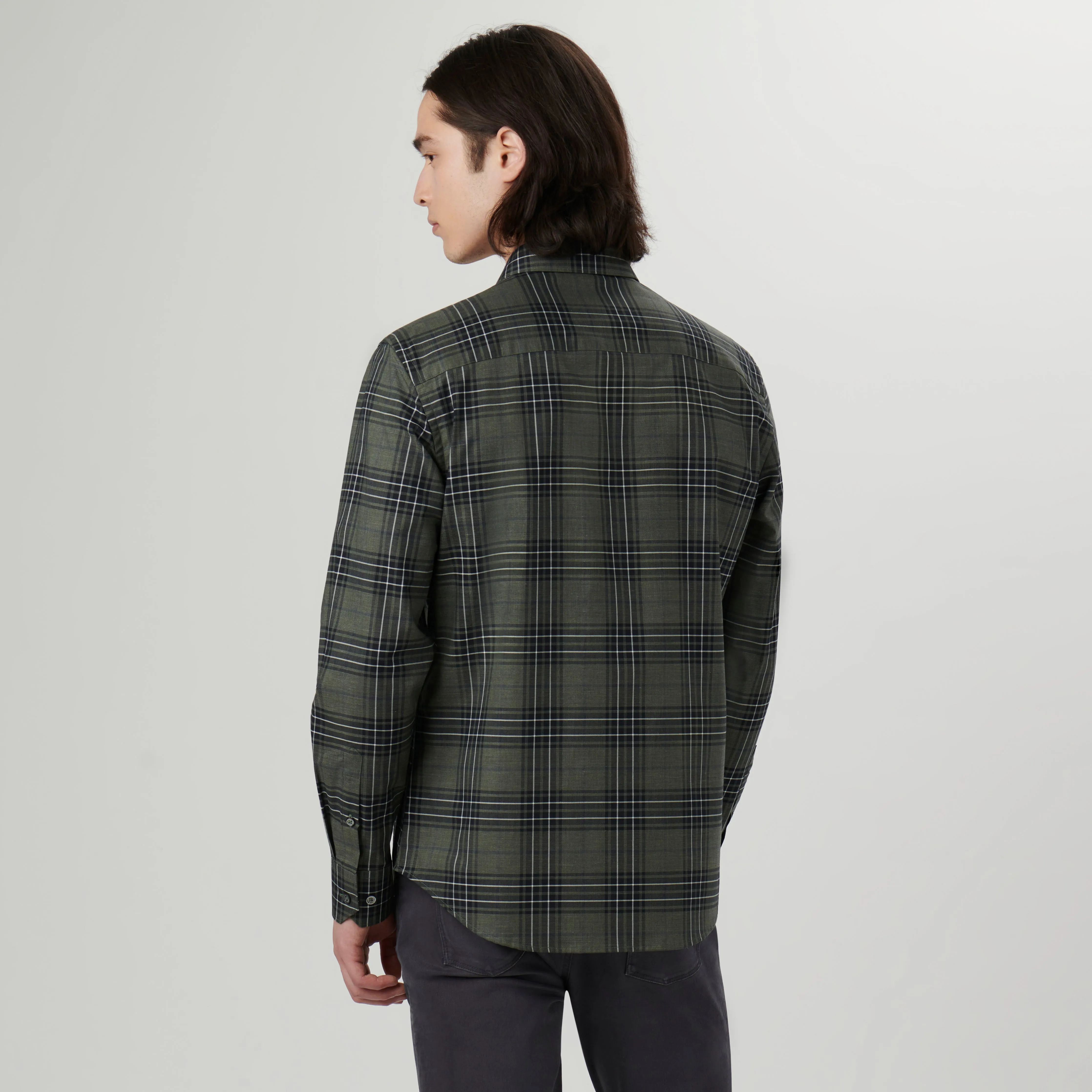 Julian Plaid Shirt sold by Bugatchi product image thumbnail 4