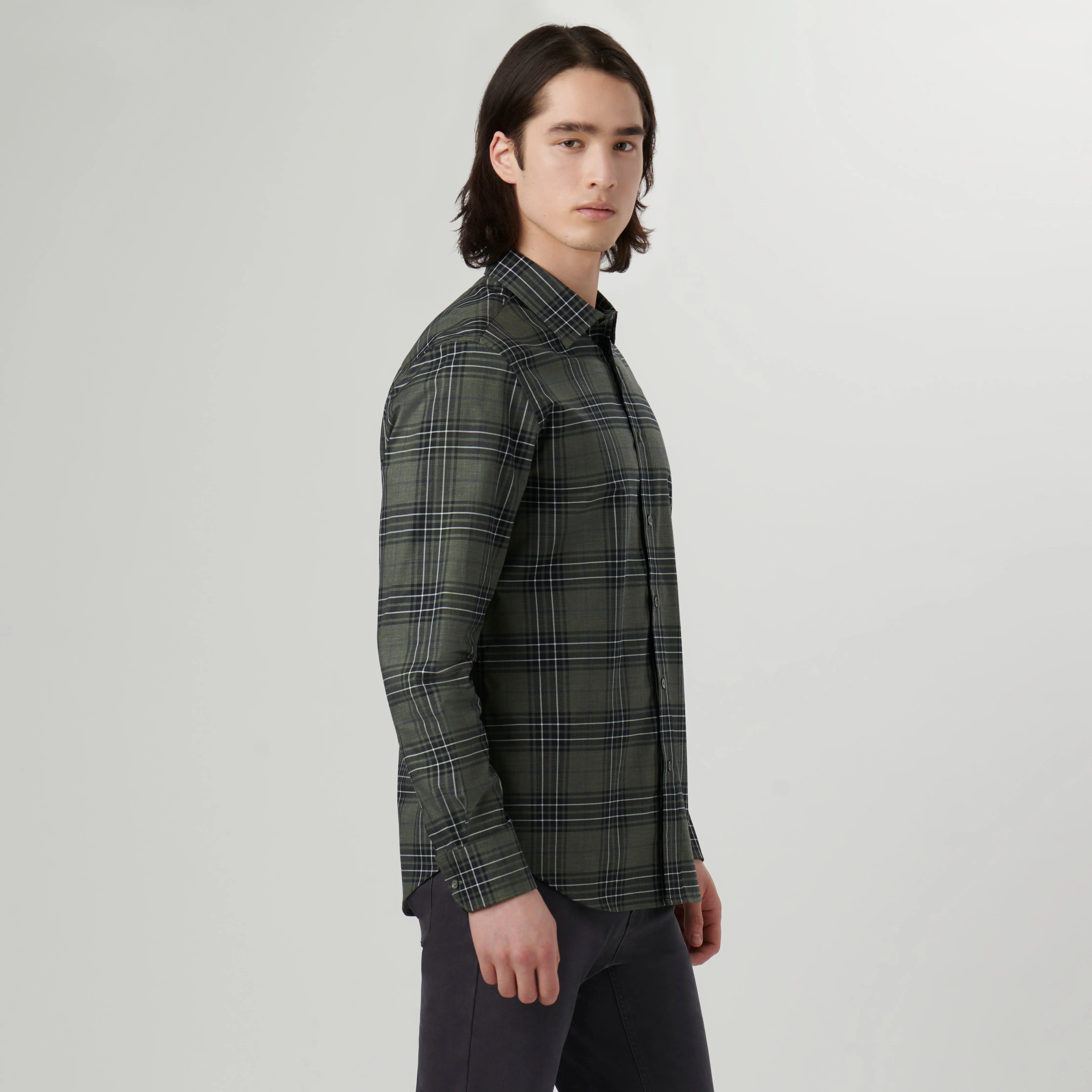 Julian Plaid Shirt sold by Bugatchi product image thumbnail 3