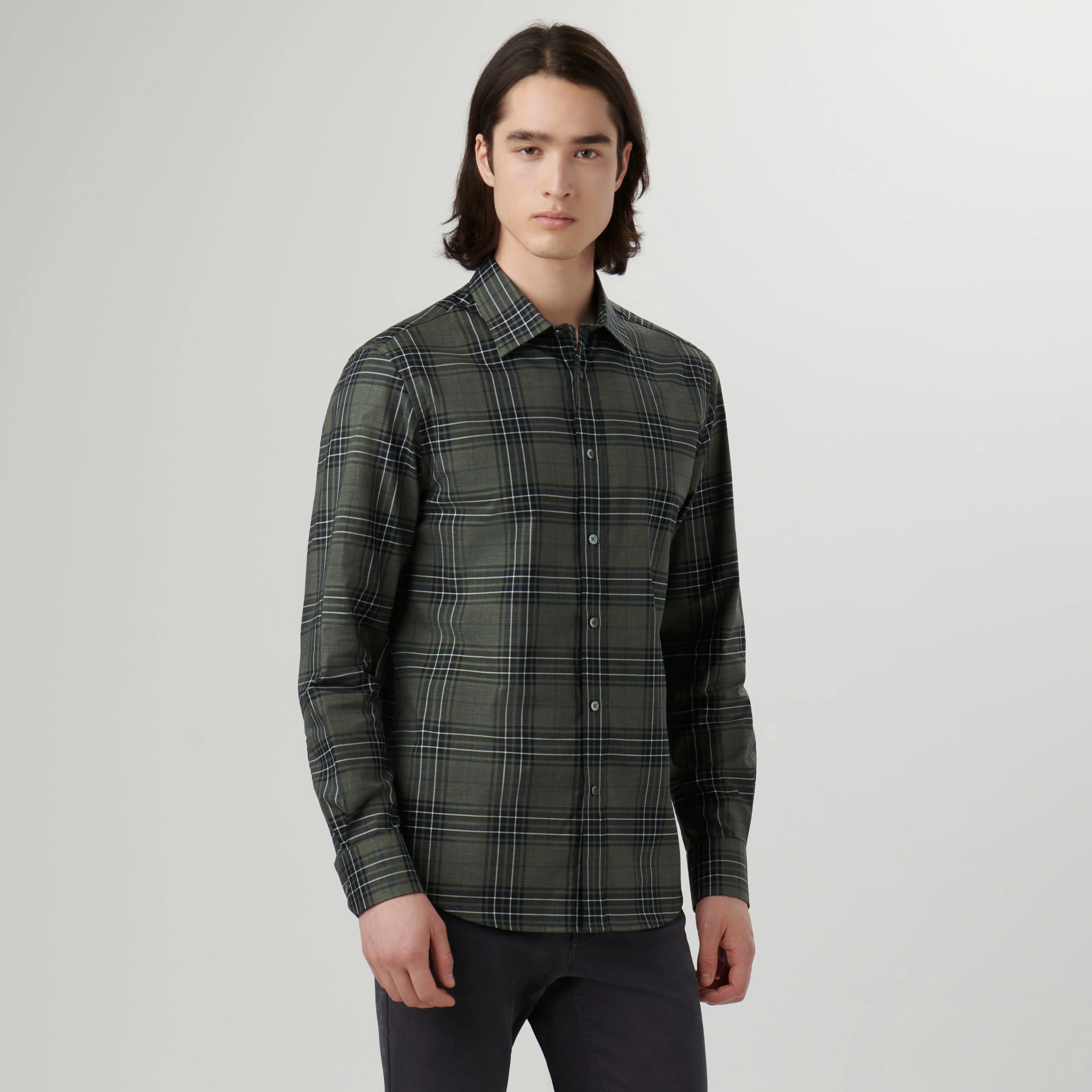 Julian Plaid Shirt sold by Bugatchi product image thumbnail 2