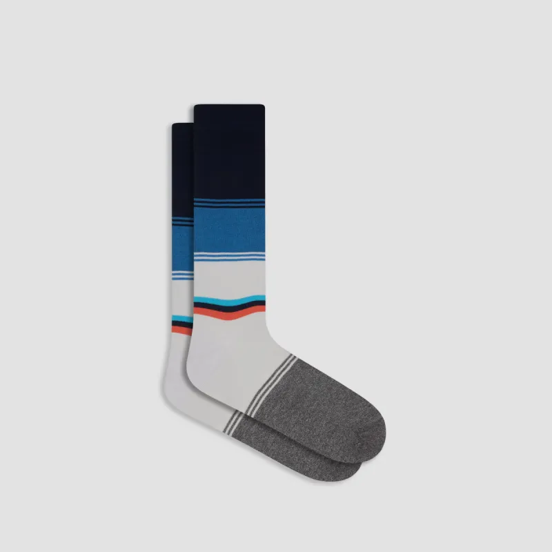 Color Block Mid-Calf Socks sold by Bugatchi