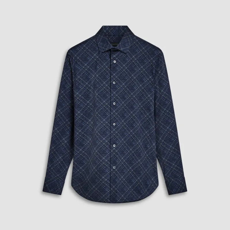 James Diagonal Check OoohCotton Shirt sold by Bugatchi