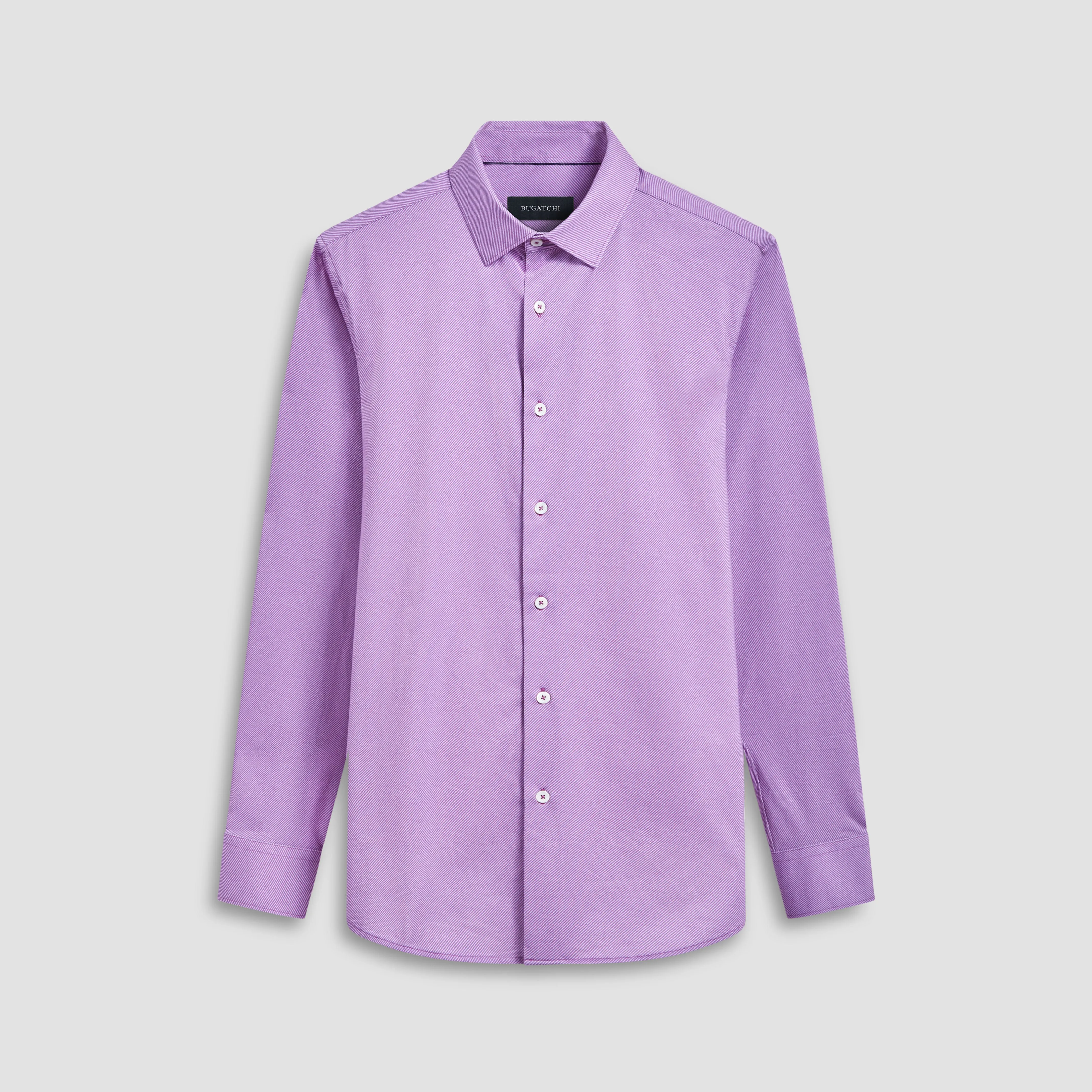 James Diagonal Pin Stripe OoohCotton Shirt sold by Bugatchi