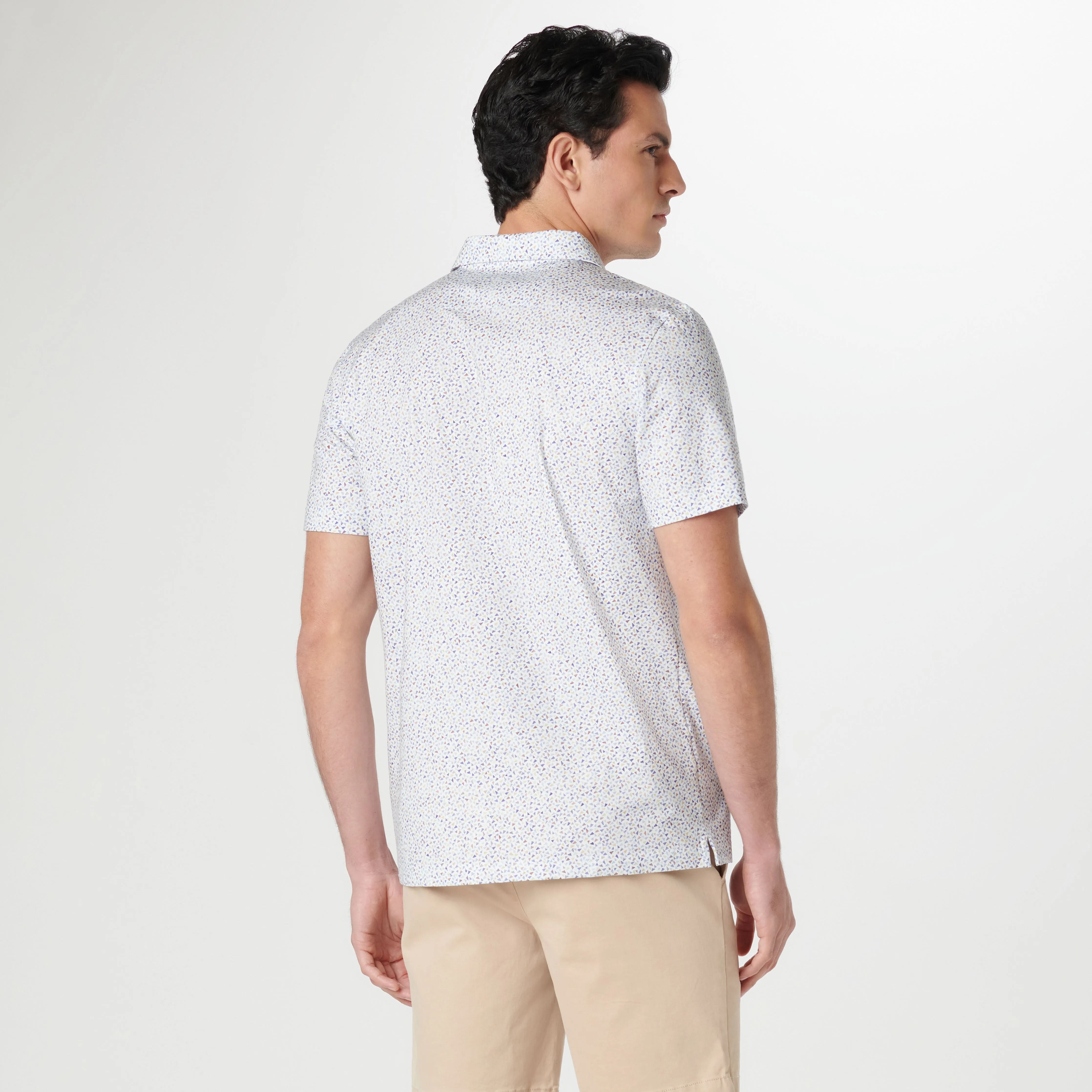 Victor Mosaic OoohCotton Polo sold by Bugatchi product image thumbnail 4