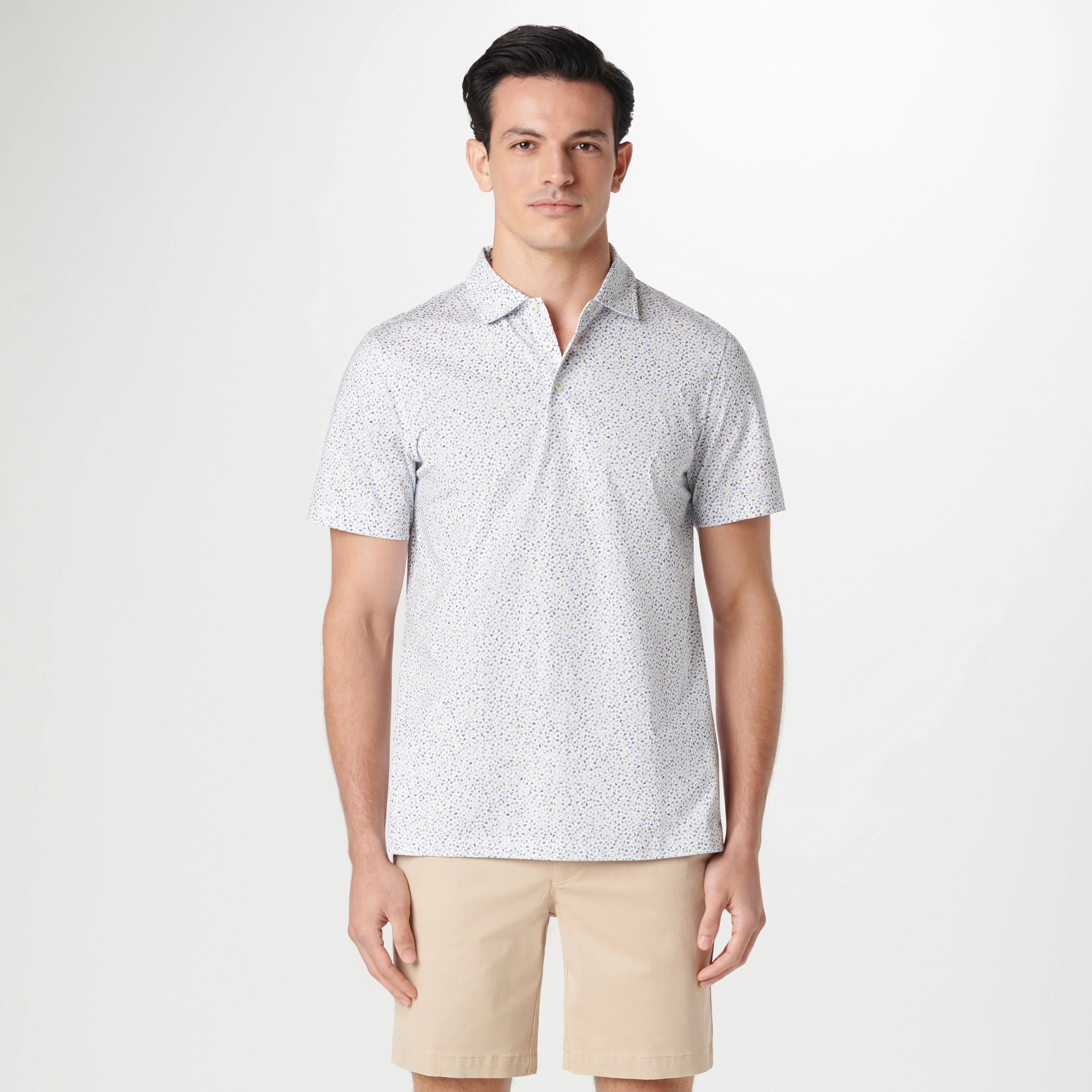 Victor Mosaic OoohCotton Polo sold by Bugatchi product image thumbnail 2