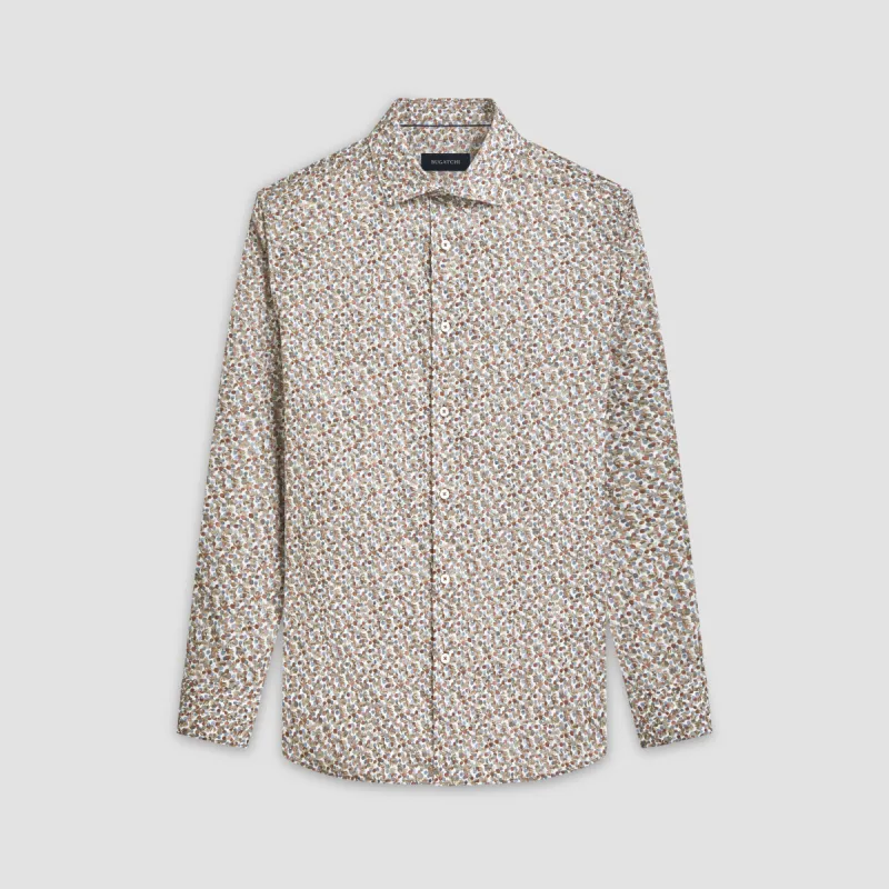 Axel Leaf Print Shirt sold by Bugatchi