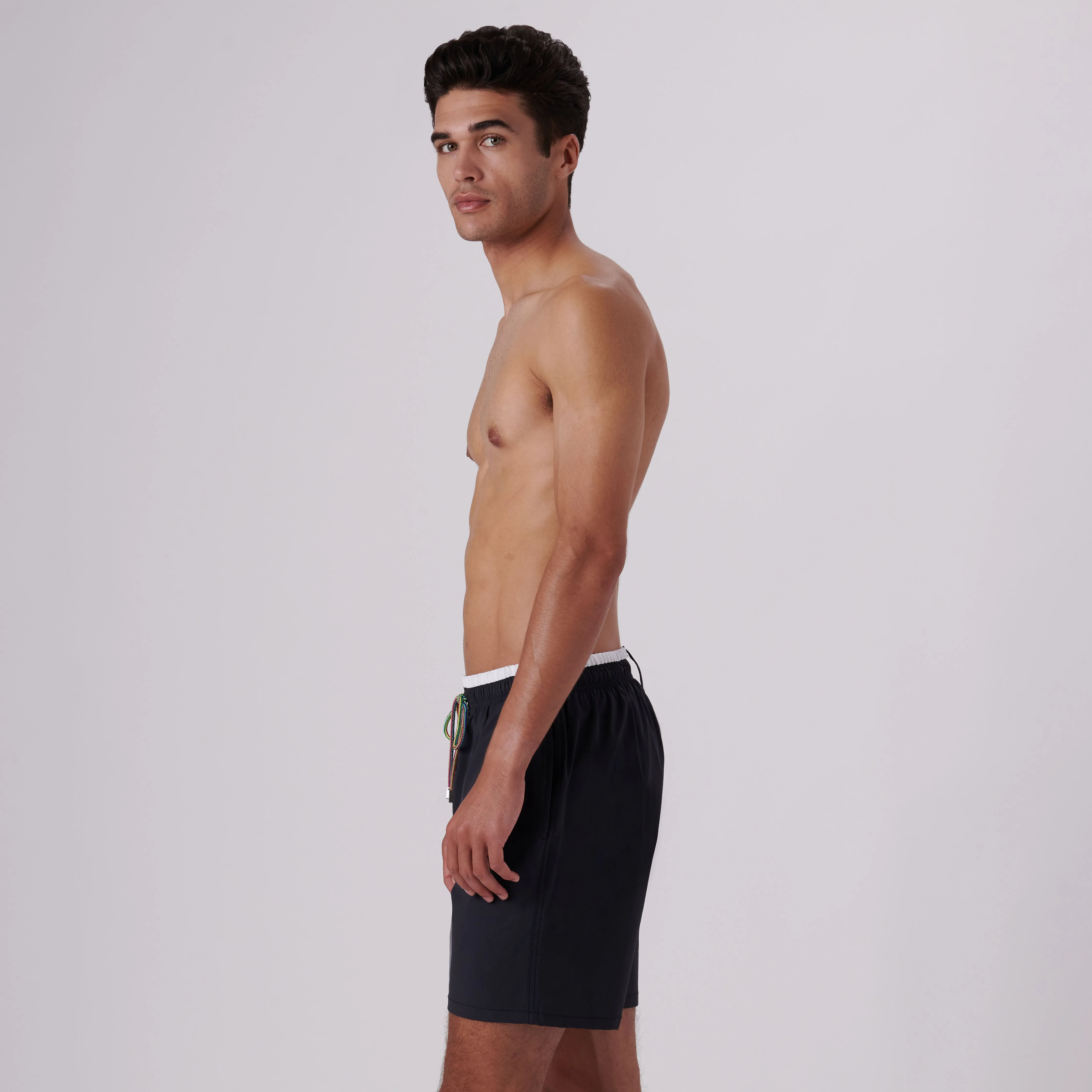Quinn Solid Swim Trunks sold by Bugatchi product image thumbnail 4