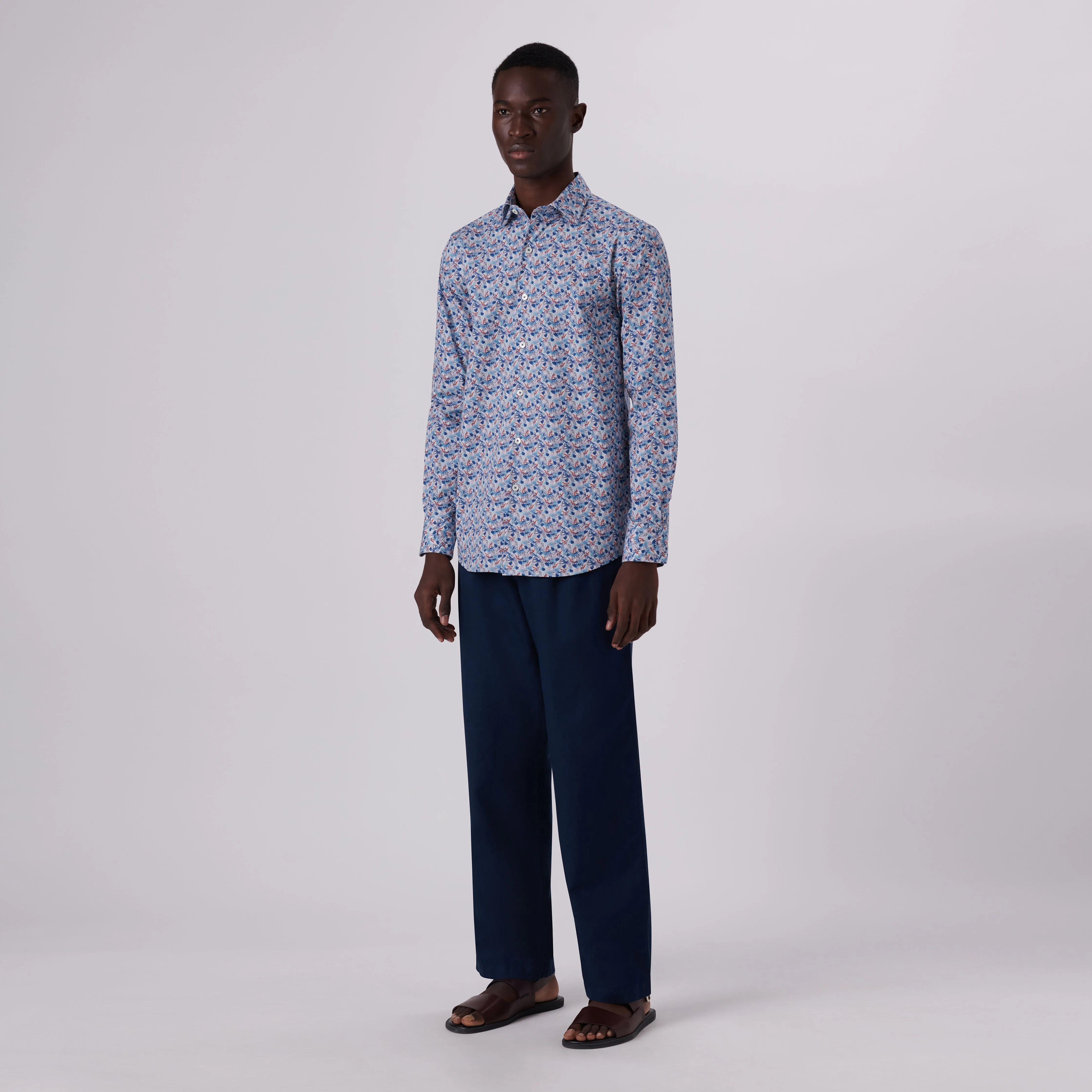 Julian Abstract Print Shirt sold by Bugatchi product image thumbnail 5