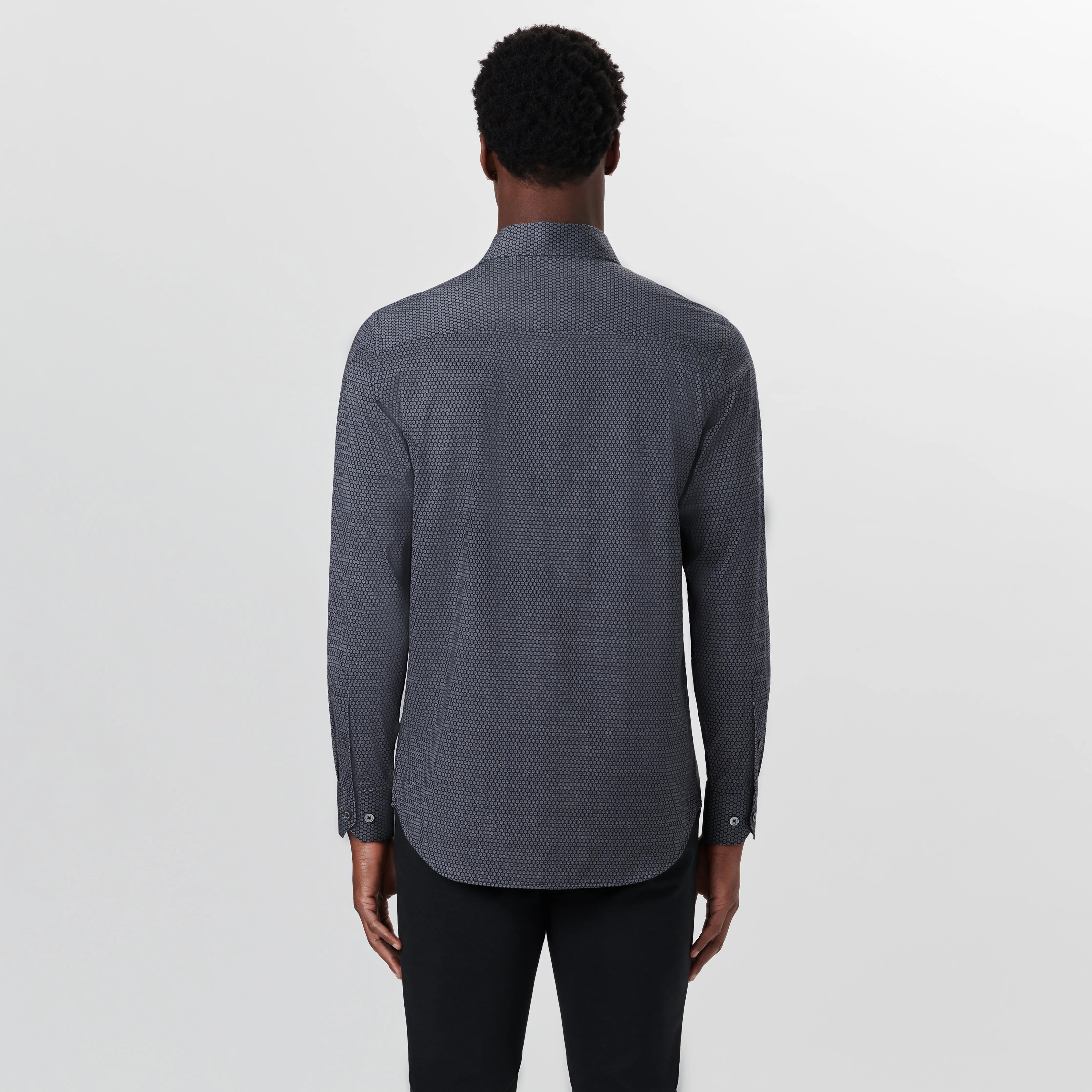 JAMES Beehive Print OoohCotton Shirt sold by Bugatchi product image thumbnail 4