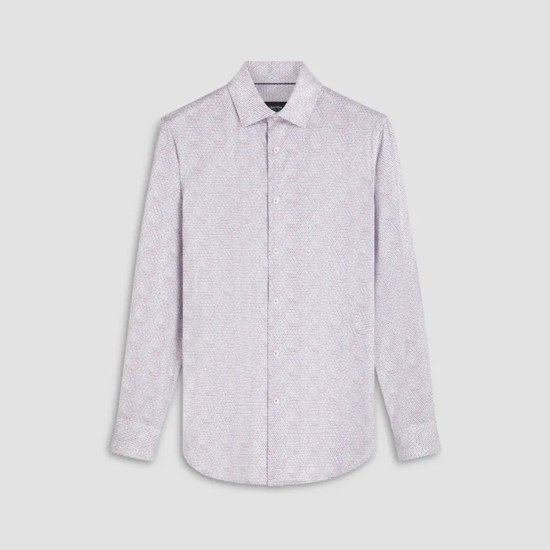 James Honeycomb Print OoohCotton Shirt sold by Bugatchi