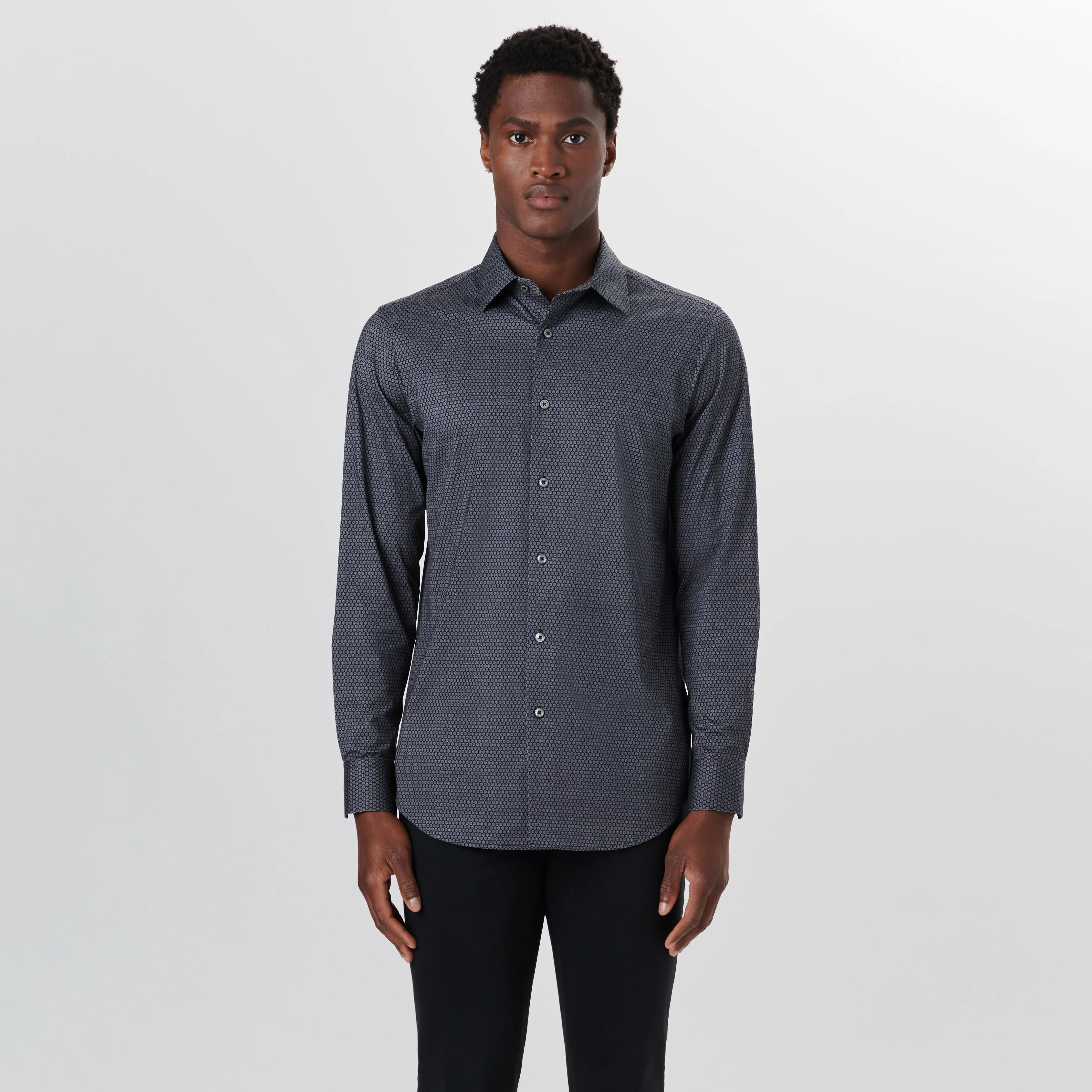 JAMES Beehive Print OoohCotton Shirt sold by Bugatchi product image thumbnail 2